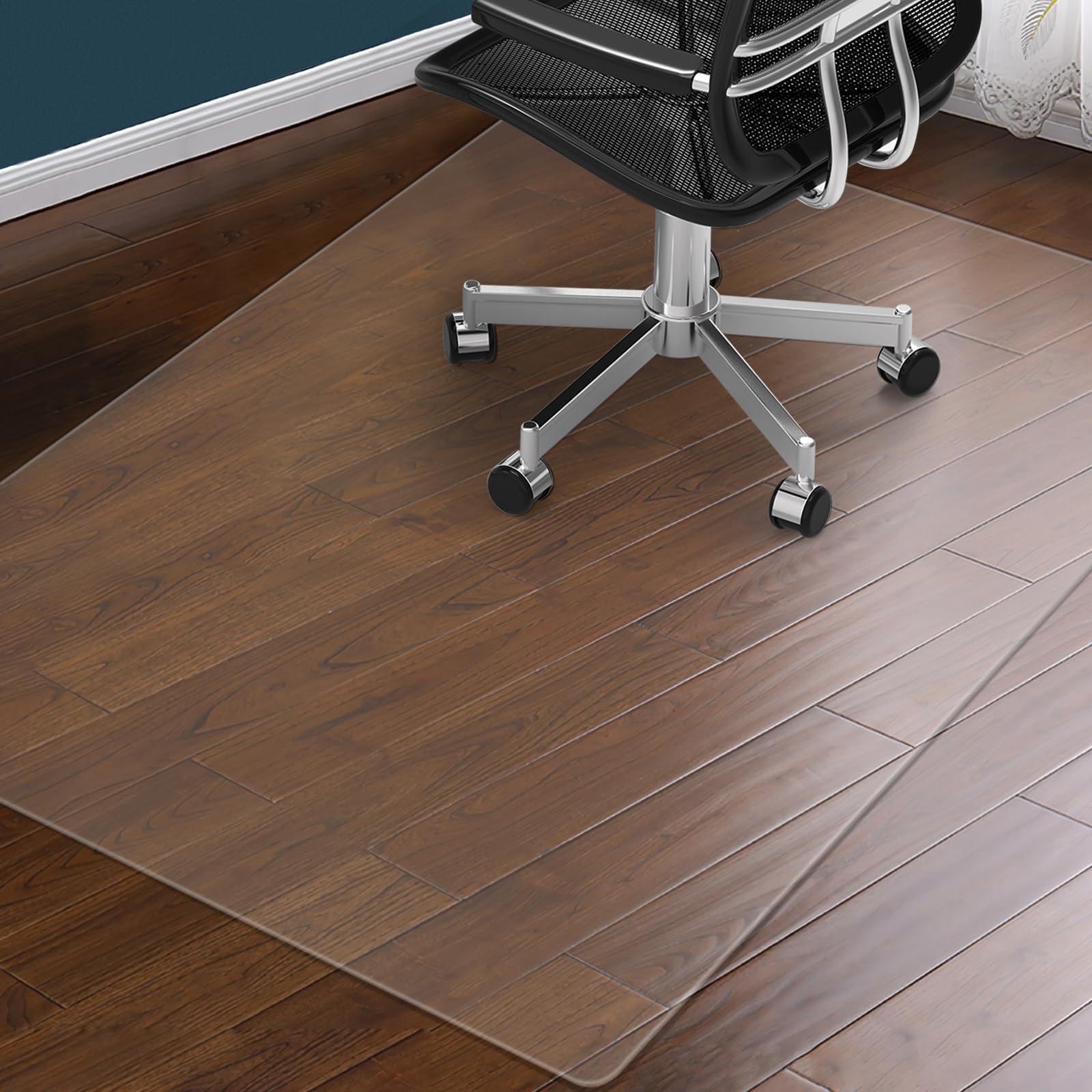 Heavy Duty Clear PVC Chair Mat for Hardwood Floors 48