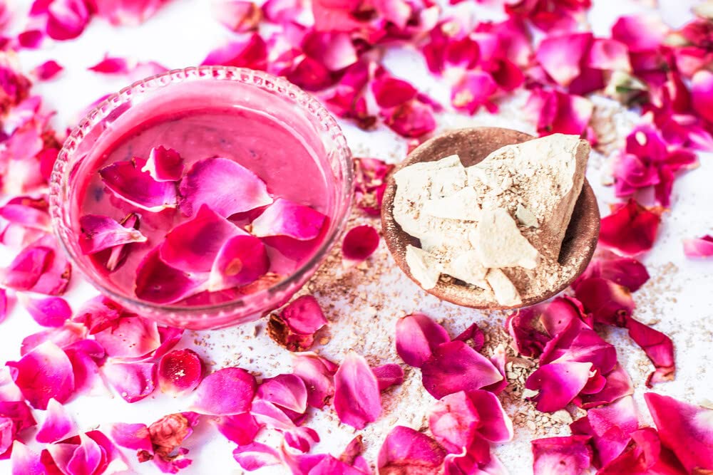 Organic Rose Petals Powder 100g - Premium Rose Powder for Face, Skin & Hair Care - Natural Face Mask for Glowing Skin & Brightening - Edible Rose Petal Powder for Whitening & Beauty - Perfect for DIY Skincare, Tea & Cooking