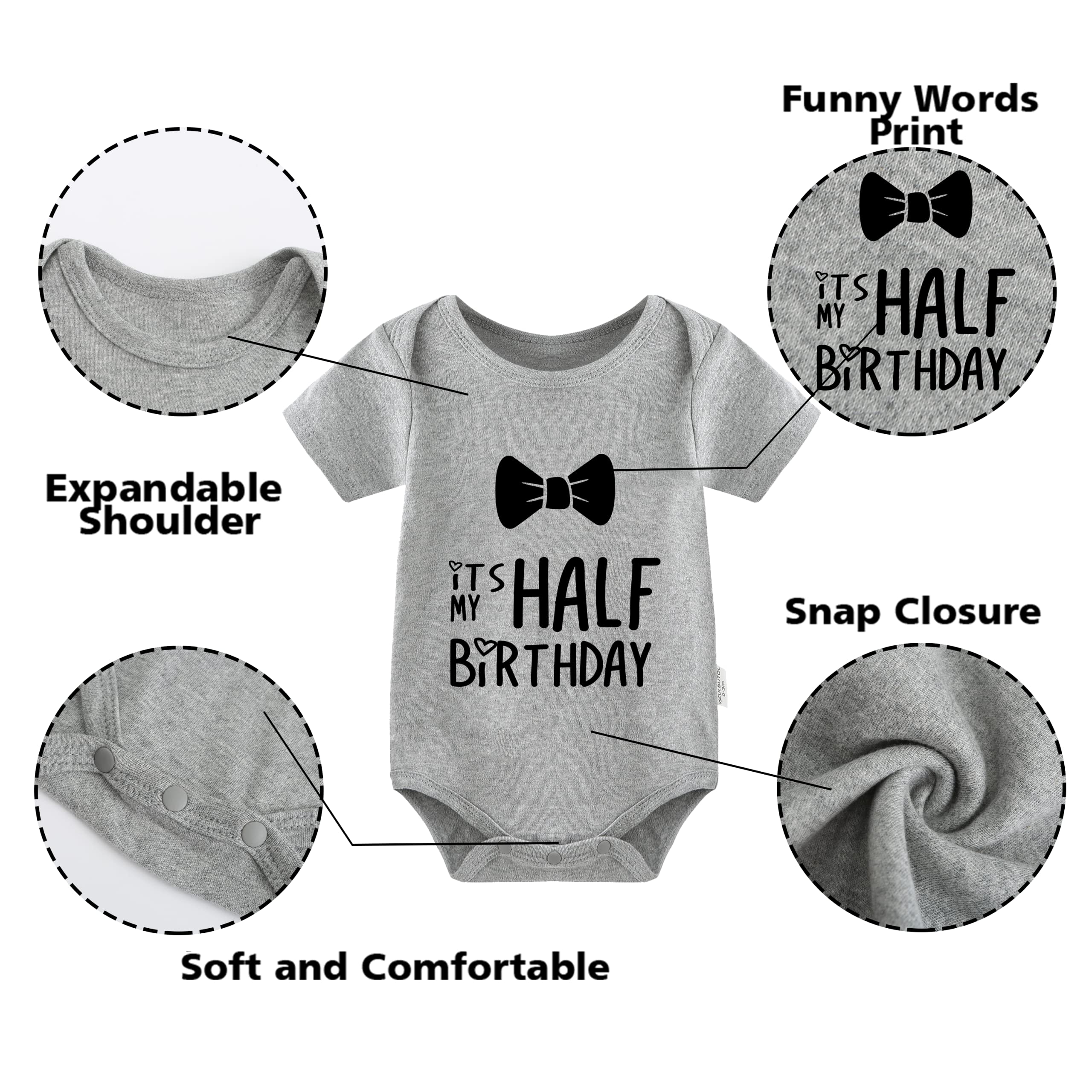 YSCULBUTOL Baby Twins Bodysuit - Born to Rock Outfit for Newborns | Perfect for Twins Photo Shoots