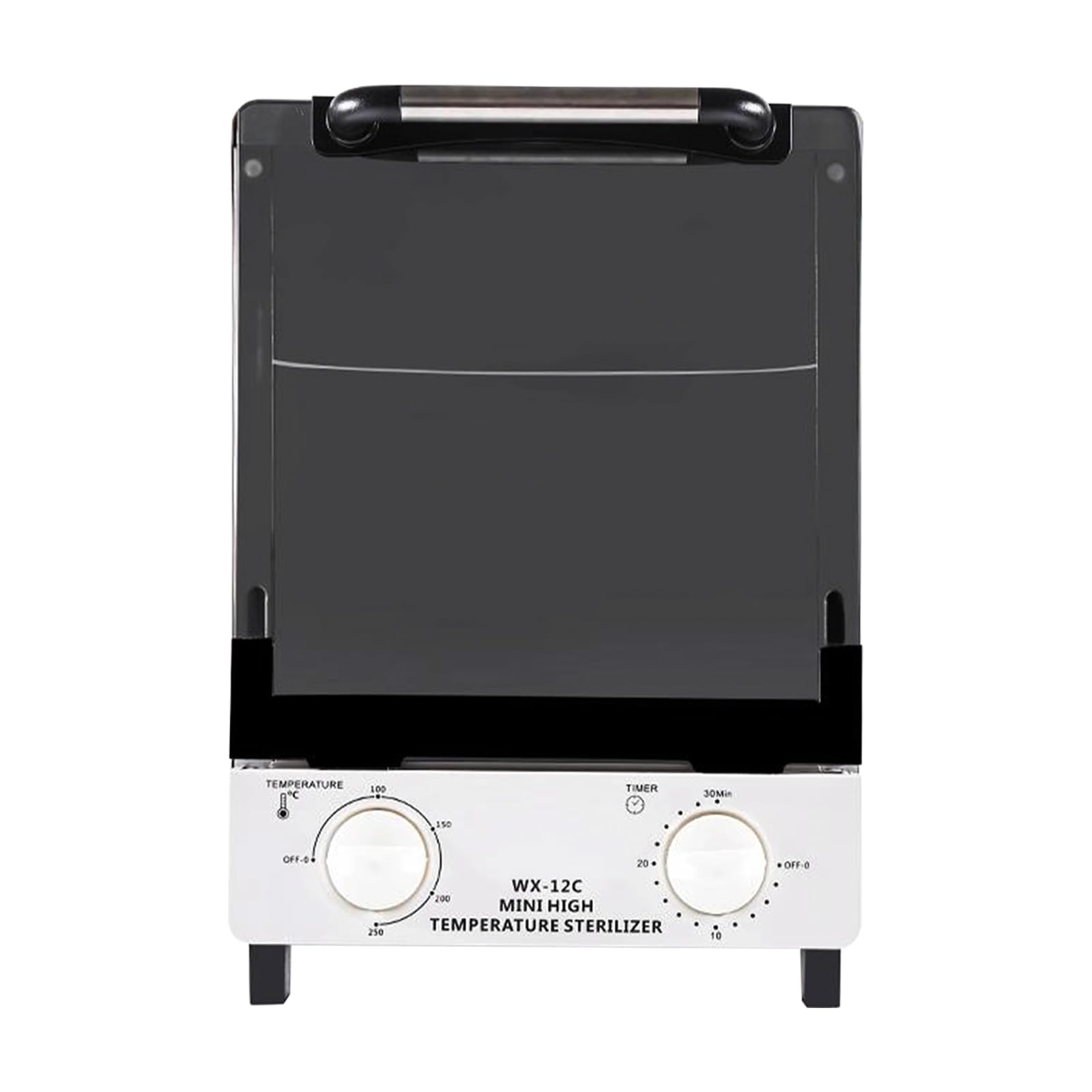 12L High Temperature Sterilizing Dry Box - 110V 1000W Disinfection Cabinet with Timer & Temperature Control, 2 Stainless Steel Trays for Nail Tools, Cutlery, Towels - Perfect for Salon, Spa, Kitchen and Home Hygiene