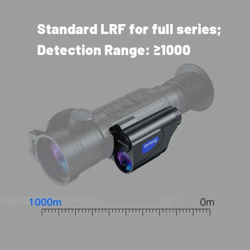 Sytong Thermal Imaging Riflescope with Laser Range Finder & Ballistic Calculator - High Precision Hunting Scope for Night Vision, Wildlife Observation & Tactical Shooting