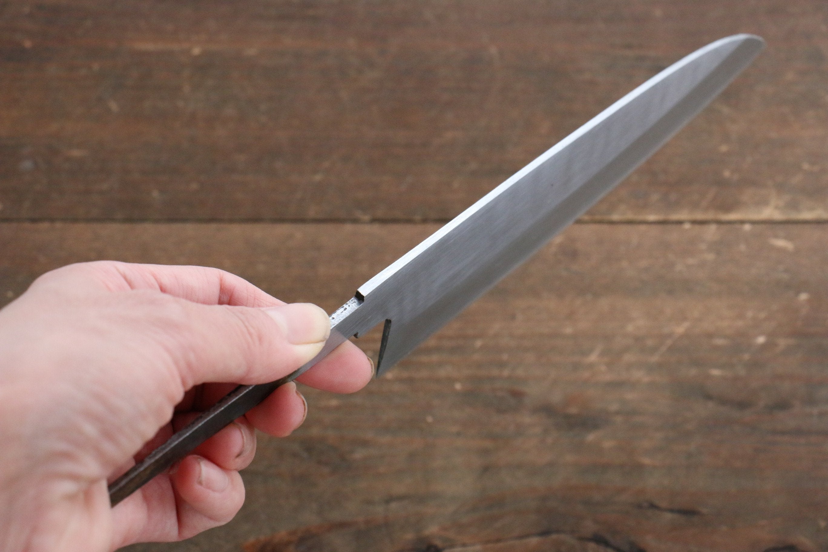 Minamoto Akitada Hontanren Blue Steel No.2 Santoku Knife 165mm - Professional Japanese Kitchen Knife for Precise Chopping, Slicing & Dicing - Perfect for Home Chefs & Culinary Enthusiasts