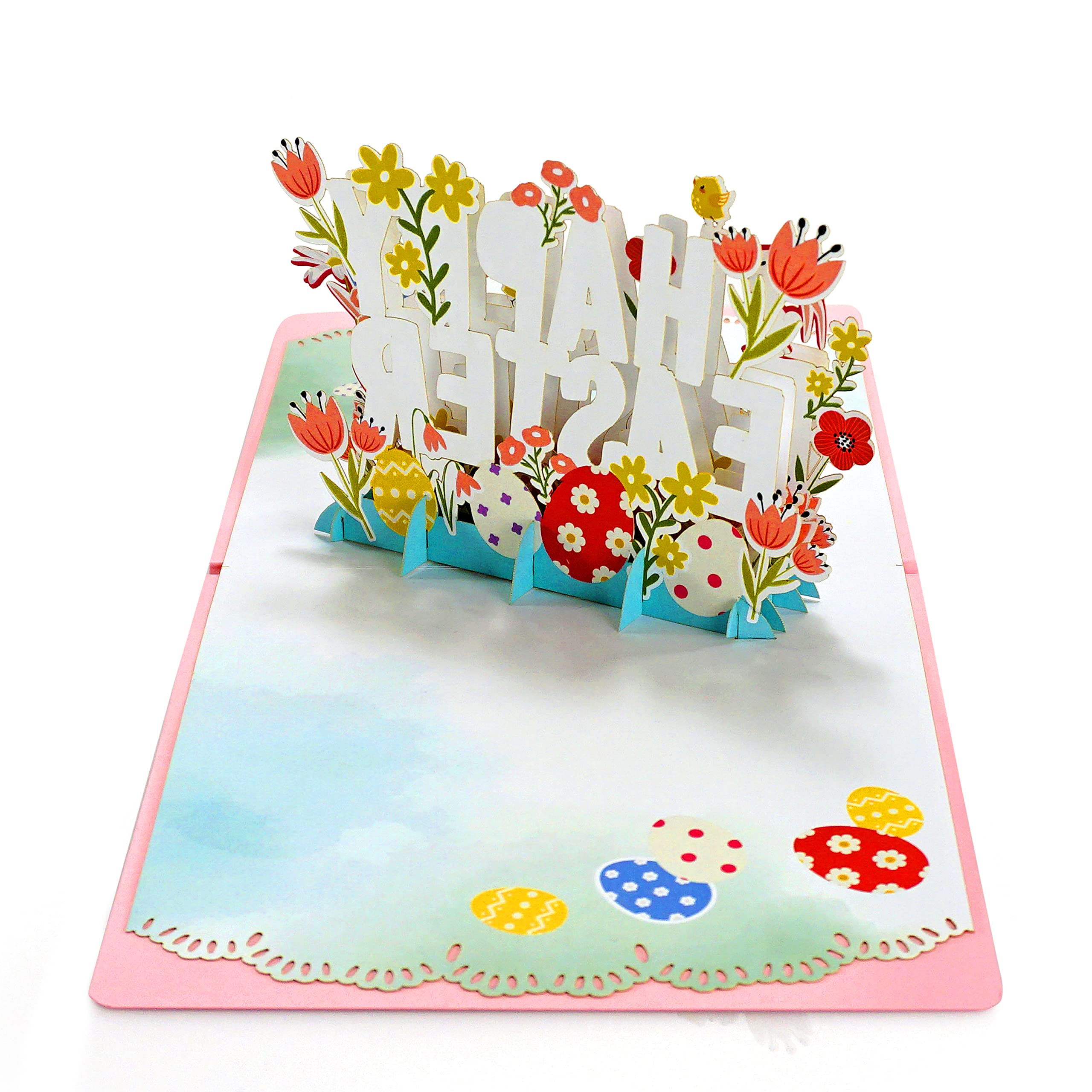 Easter Pop Up Greeting Card - 3D Happy Easter Card for Kids & Adults | Perfect for Easter Gifts, Party Favors & Holiday Decorations