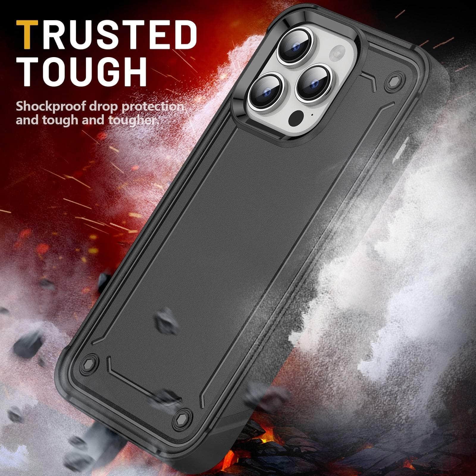 iPhone 15 Plus Shockproof Case - Hard Plastic TPU Bumper Protective Cover for Drop Protection | Perfect for Outdoor Activities, Travel & Daily Use