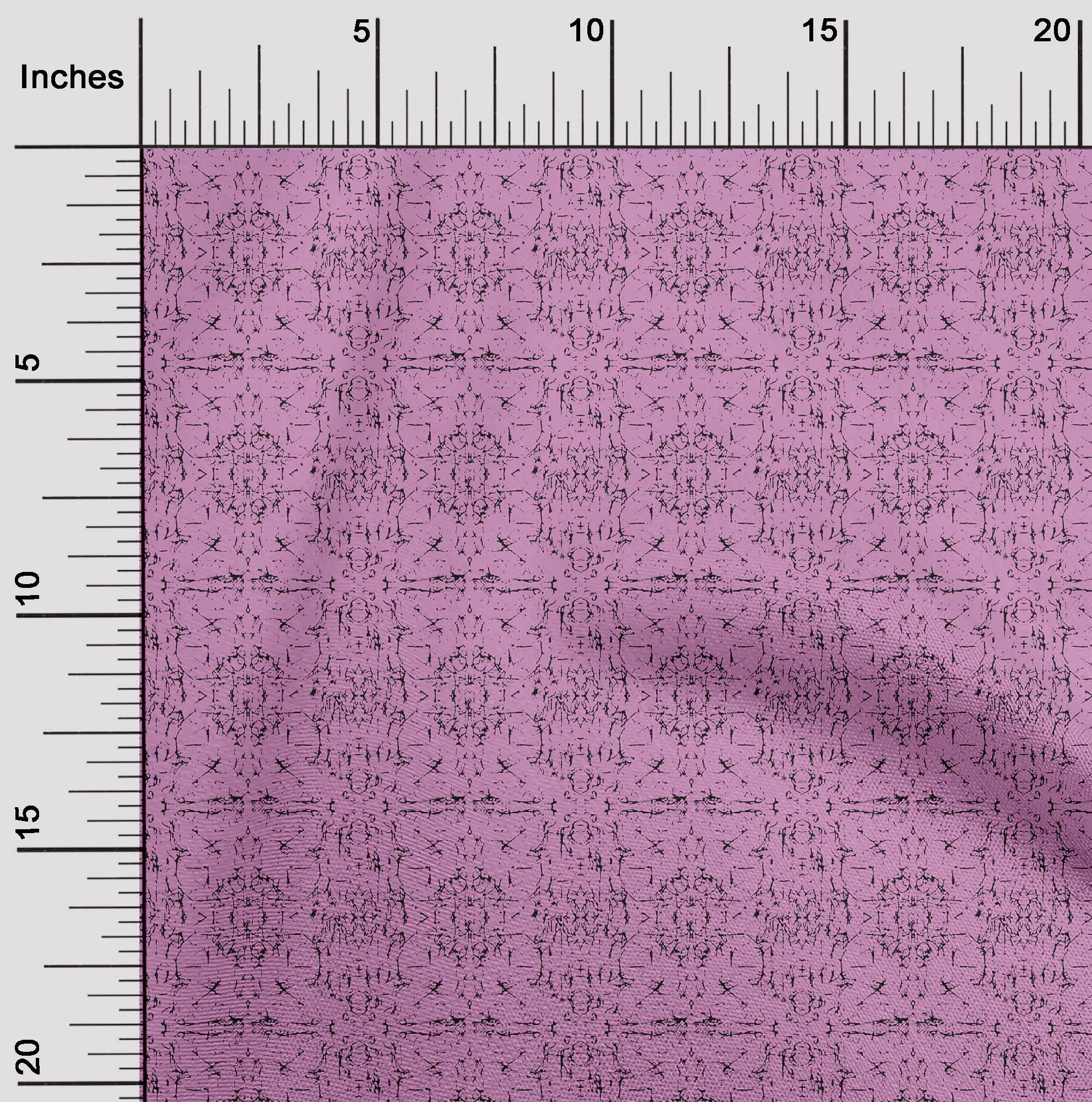 oneOone Silk Tabby Pink Asian Batik Dress Fabric - 42 Inch Wide by The Yard | Perfect for Boho Dresses, Scarves & Home Decor
