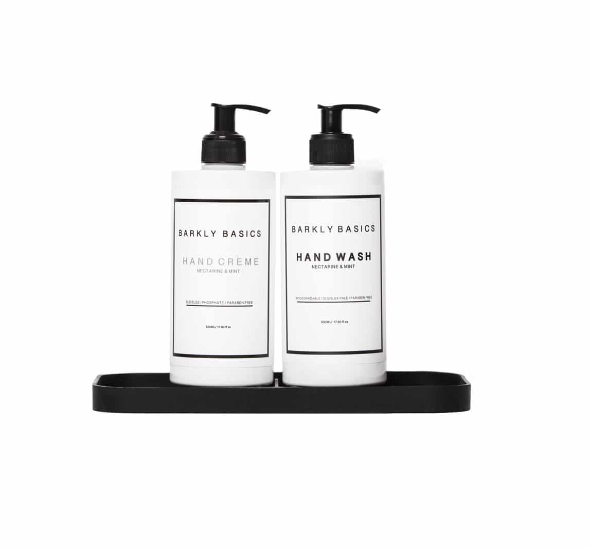 BARKLY BASICS Nectarine & Mint Hand Cream – 500ml Moisturizing Lotion for Dry Skin – Perfect for Office, Travel & Daily Hydration