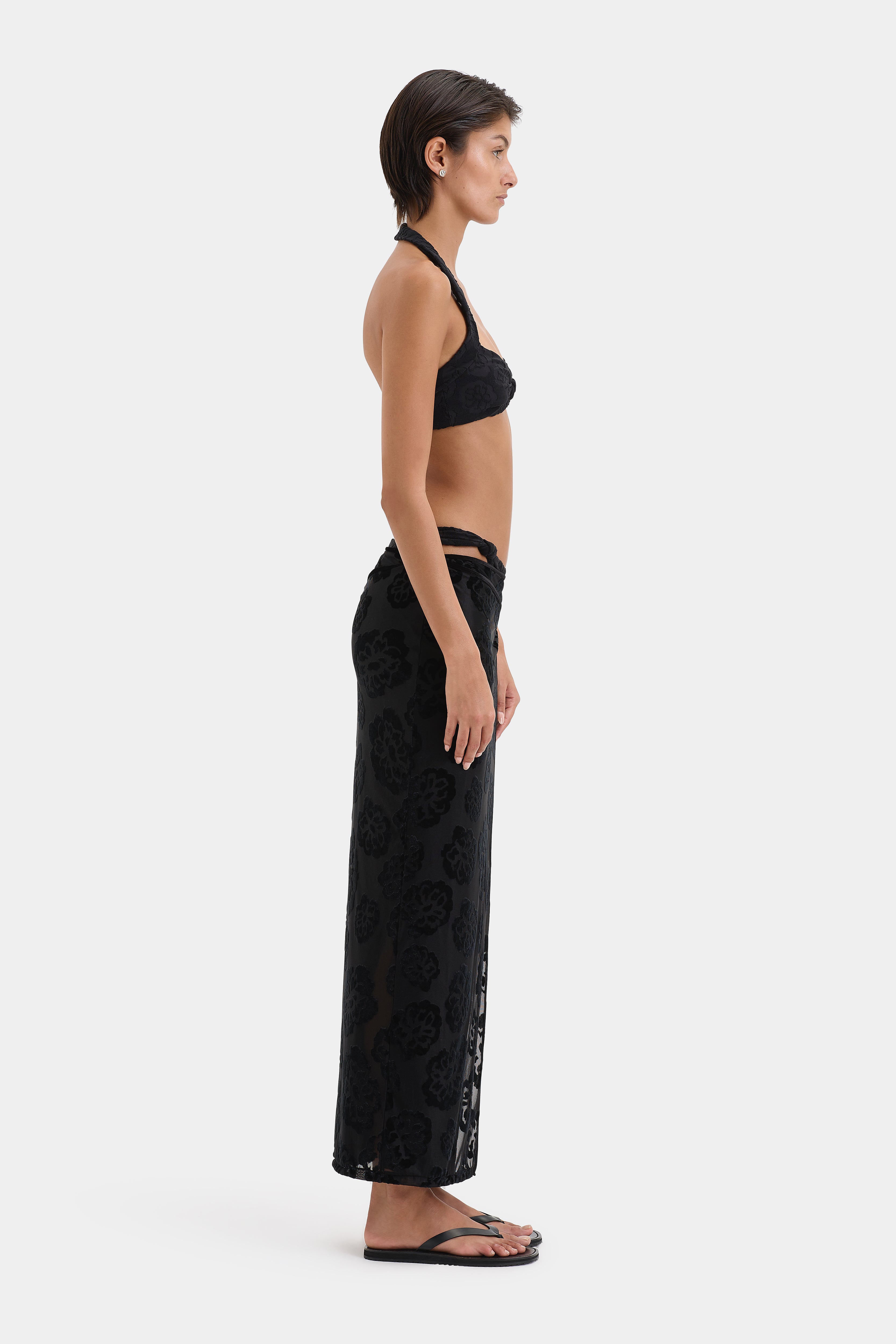Vittoria Wrap Skirt for Women - Flowy Midi Skirt with Side Slit | Perfect for Summer, Beach, Office & Casual Outfits