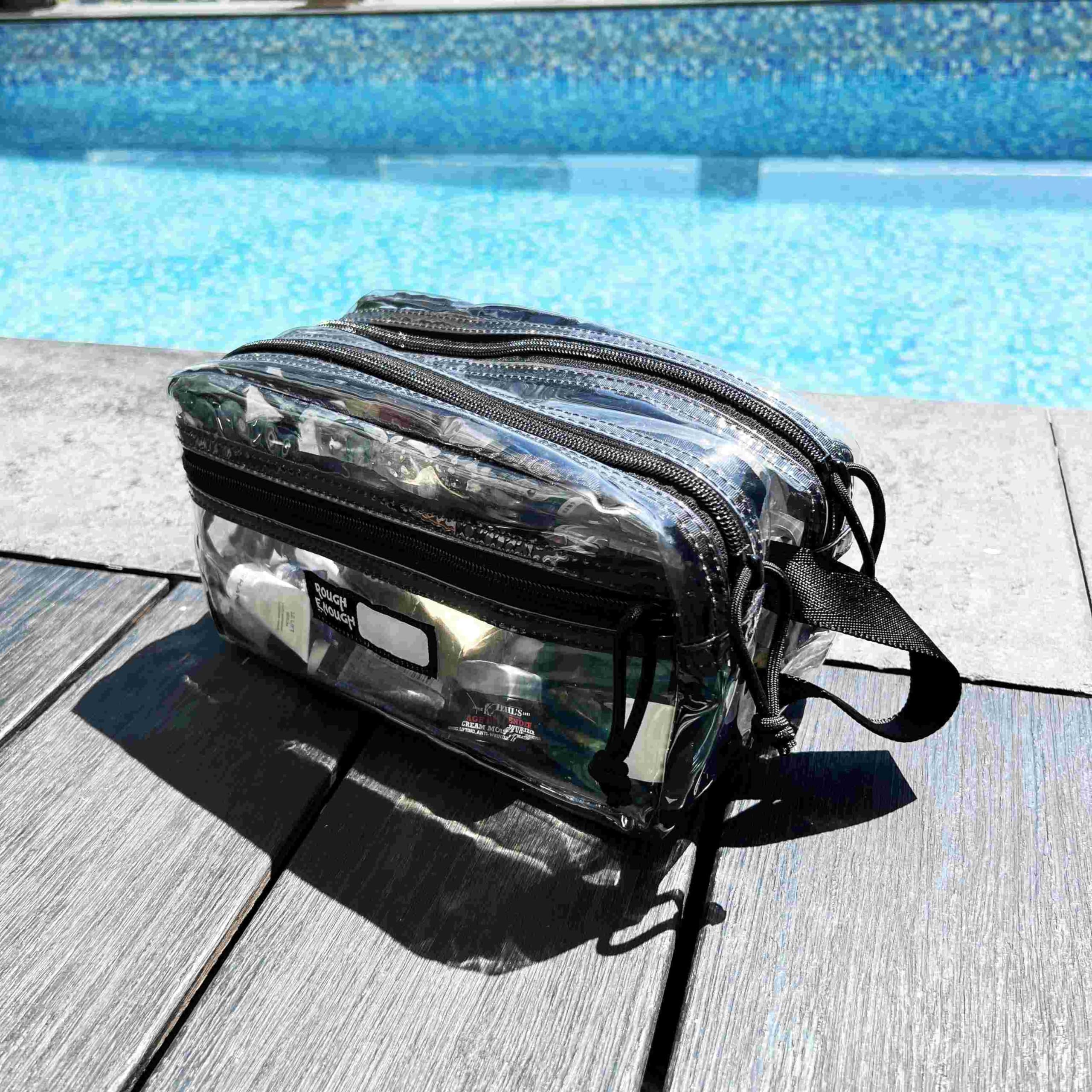 Clear Travel Toiletry Bag for Men & Women - Waterproof Shaving & Hygiene Dopp Kit with Multiple Pockets - Perfect for Airplane Carry-on, Gym Essentials & Weekend Getaways