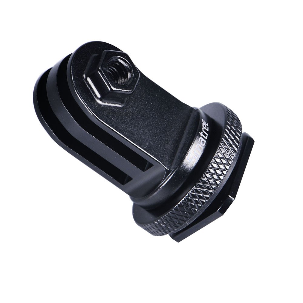 Smatree Aluminum Tripod Screw to DSLR Camera Flash Cold Shoe Mount Adapter - Compatible with GoPro Hero 13/12/11/10/MAX/9/8/7/6 & DJI Osmo Action 5 Pro - Durable Aluminum Shoe Mount for Photography & Videography - Perfect for Vlogging, Action Shots & Studio Lighting Setups