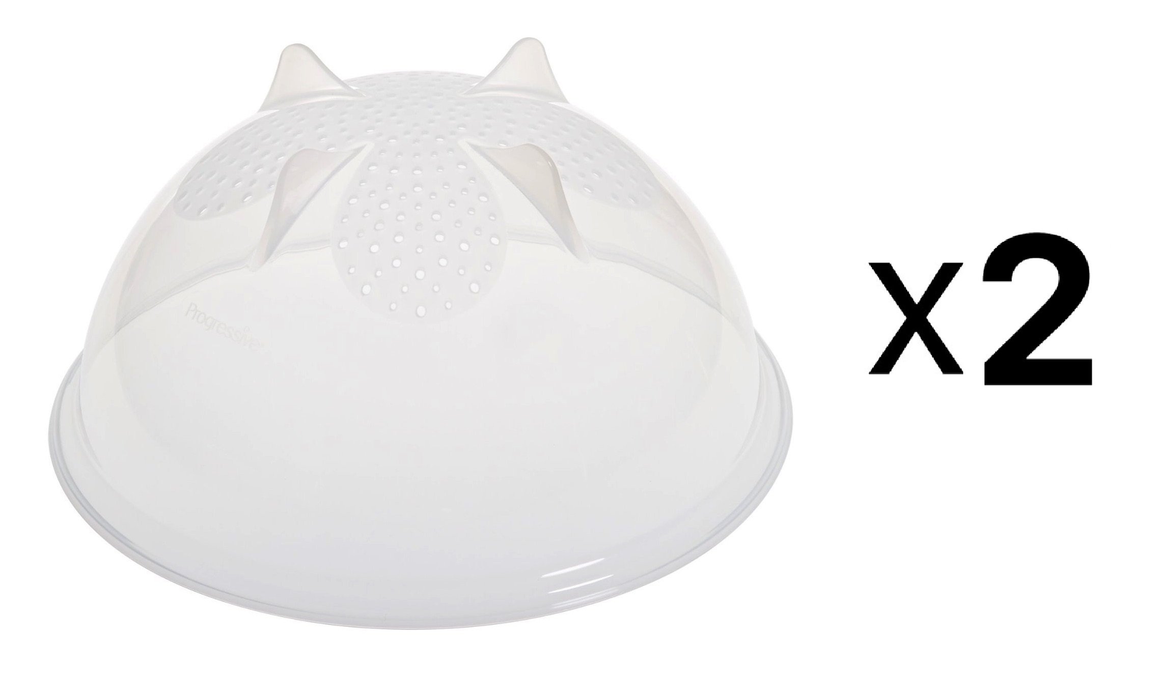 Progressive Microwave Food Cover and Colander Set - BPA-Free Splatter Guard & Strainer for Easy Cooking - Perfect for Reheating, Steaming, and Draining Pasta in Microwave