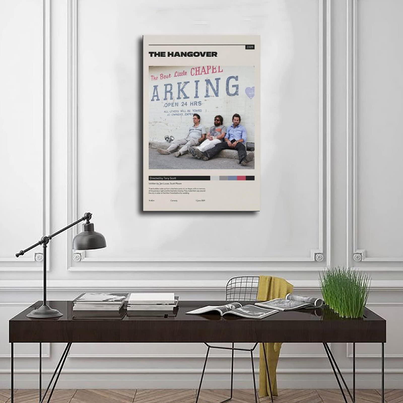 The Hangover Movie Poster - Premium Canvas Wall Art Print (12x18inch/30x45cm) for Living Room, Bedroom & Study Decor - Perfect for Movie Lovers & Home Theater Enthusiasts