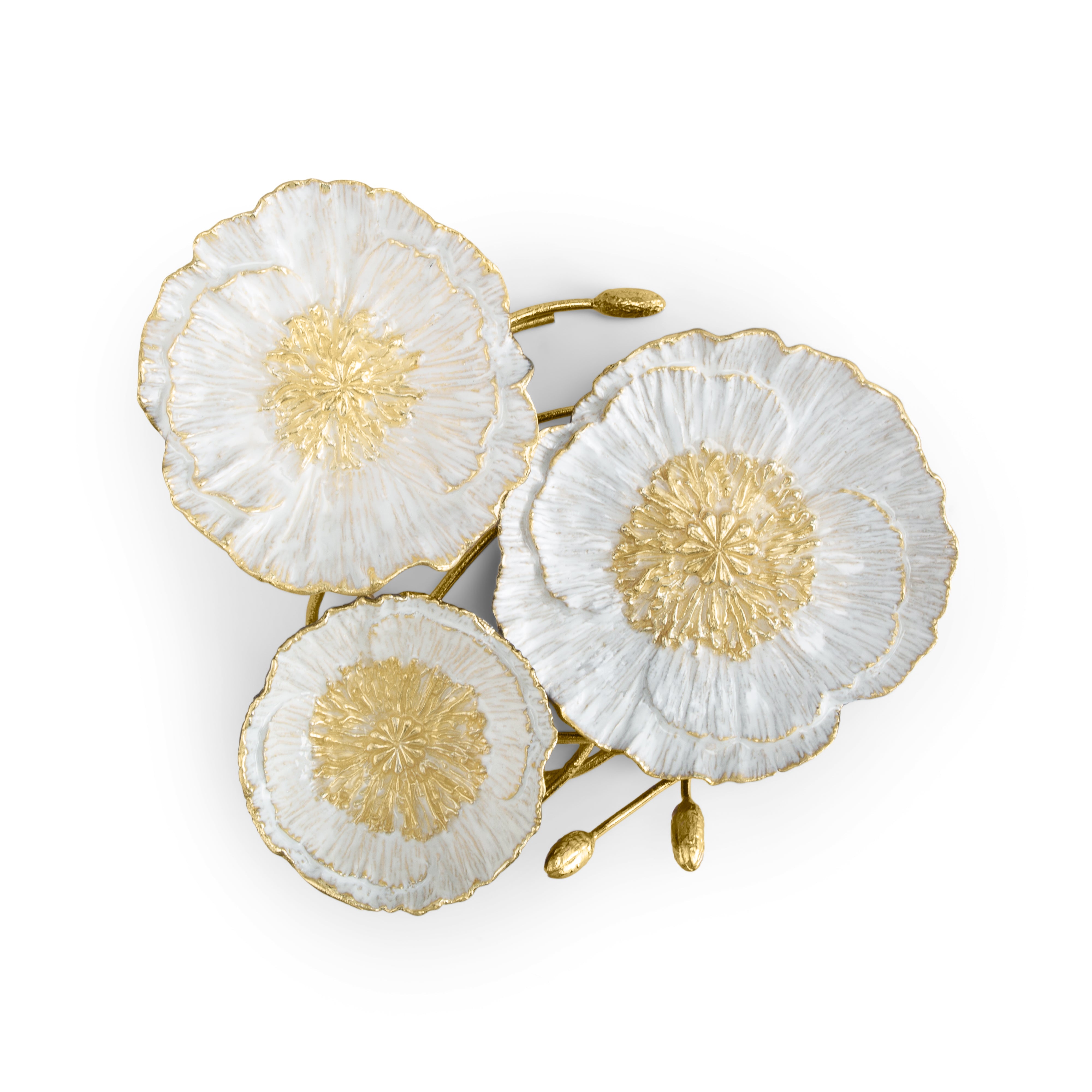 3 Tier Anemone Serving Dish - Elegant Decorative Tray for Desserts, Snacks & Party Food Display - Perfect for Weddings, Tea Parties & Home Decor