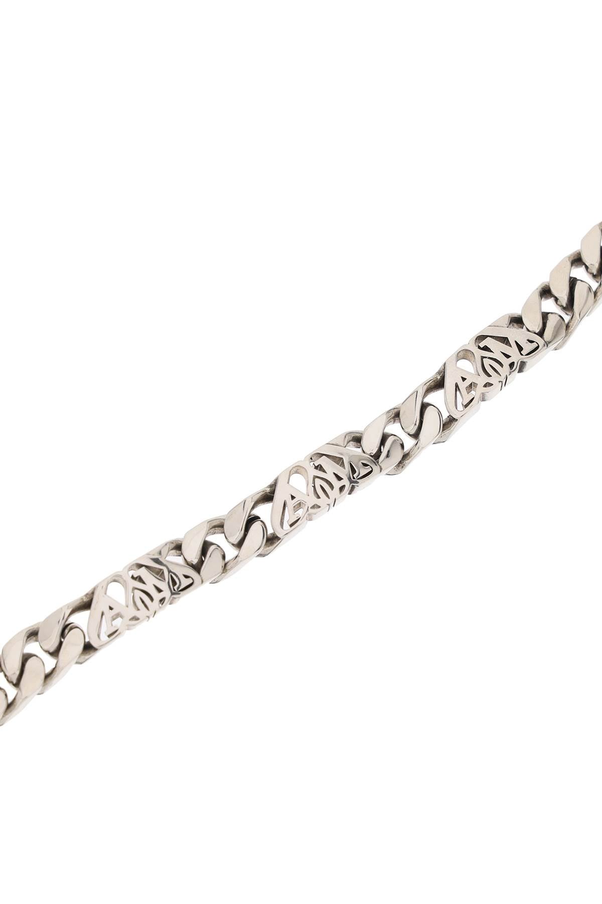 Alexander McQueen Seal Logo Chain Bracelet - Stylish Unisex Fashion Jewelry for Men & Women - Perfect for Parties, Gifts & Everyday Wear