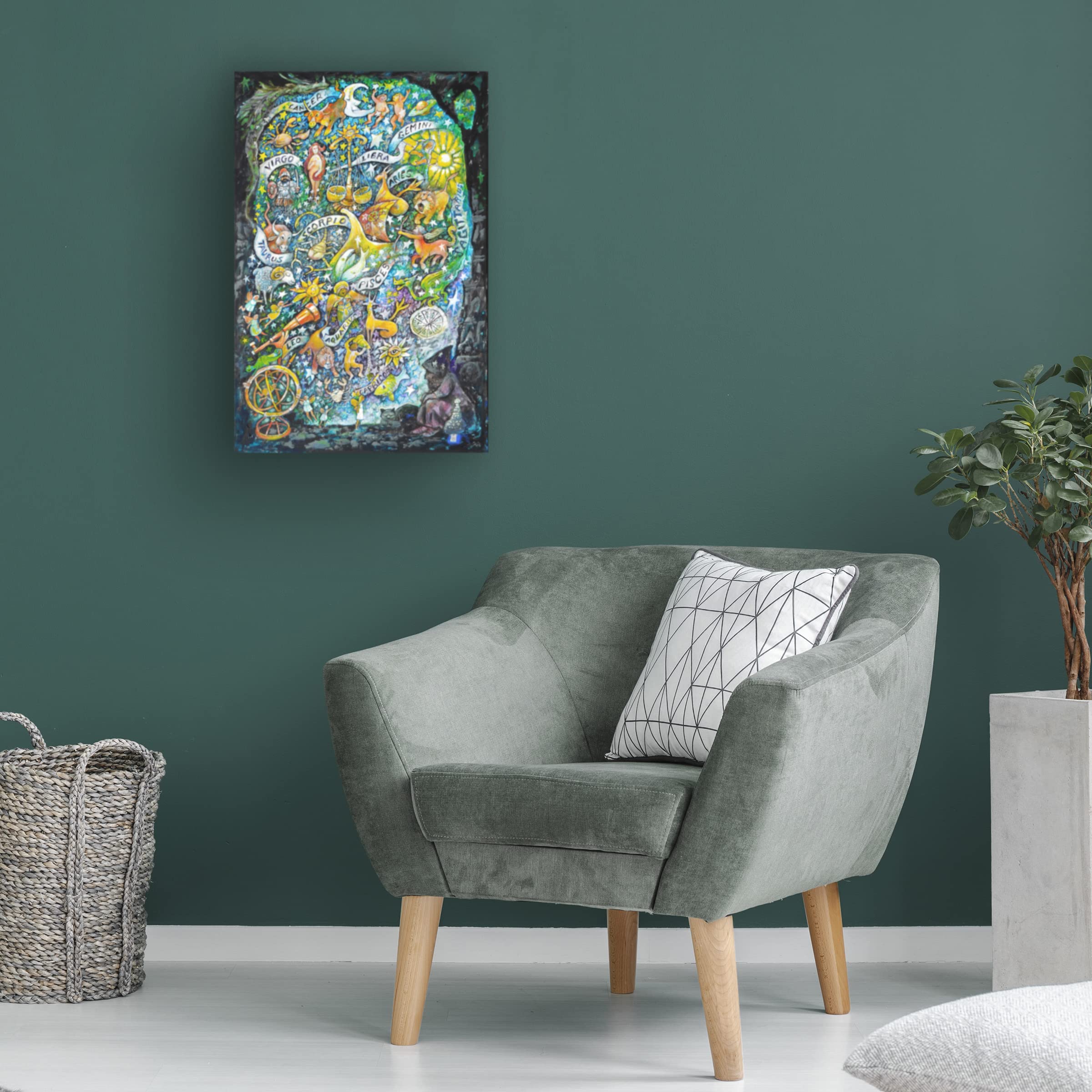 Trademark Fine Art 'The Astrologers Dream' Canvas Wall Art by Bill Bell - Perfect for Living Room, Bedroom & Office Decor