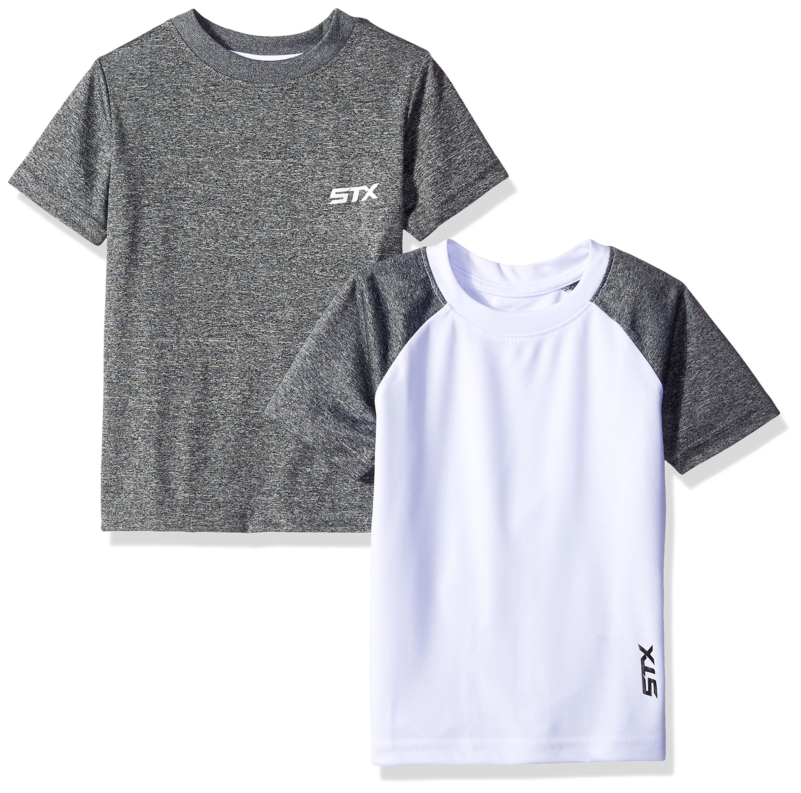 STX Boys' Active Performance T-Shirt & 3-Pack - Moisture Wicking Athletic Shirts for Running, Sports & Everyday Wear