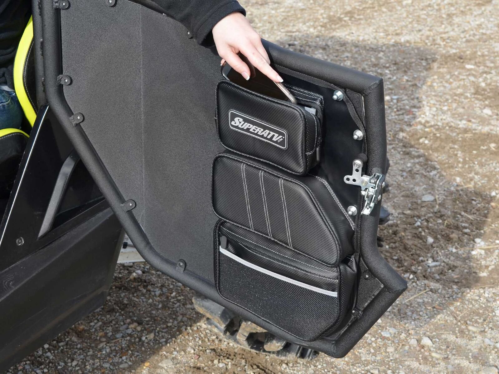 SuperATV Can-Am Maverick 2011+ Door Storage Bags - Set of 2 | Compatible with SuperATV Steel Doors | Perfect for Off-Road Gear Organization & Trail Riding Accessories