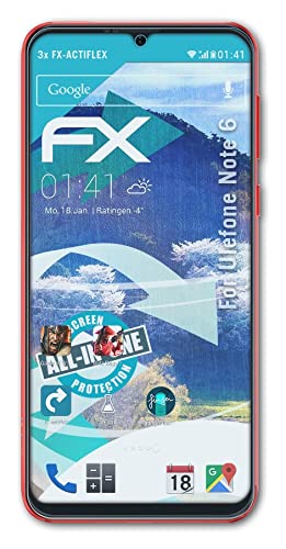 Ulefone Note 6 Screen Protector [3-Pack] - Ultra Clear Flexible HD Film with Anti-Scratch & Bubble-Free Technology - Perfect for Daily Use, Gaming, and Outdoor Activities