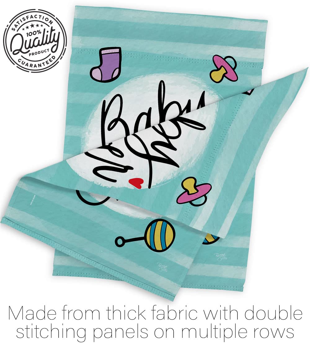 Baby Shower Garden Flag - Double-Sided Newborn Decor for Party & Yard