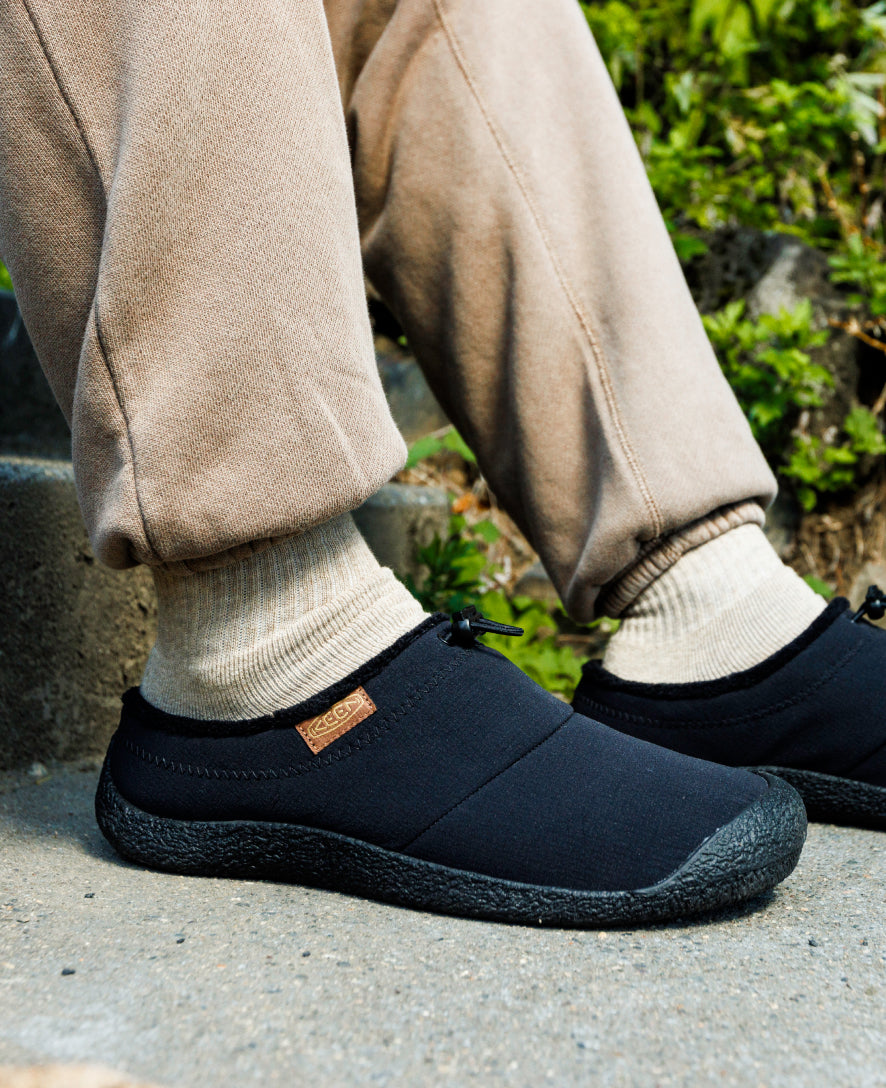 Men's Howser III Slide Sandals - Black/Black Recycled Comfortable Slip-On Shoes for Casual Wear, Beach, Pool & Home Use