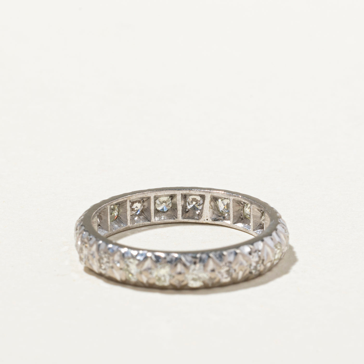 Eternity Diamond Wedding Band Ring | 0.90 Carat Total Weight | Size 5.25 | Perfect for Anniversaries, Engagements & Special Occasions