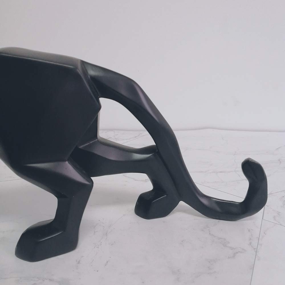 Nordic Cheetah Resin Statue - Modern Home Decor for Living Room & Office