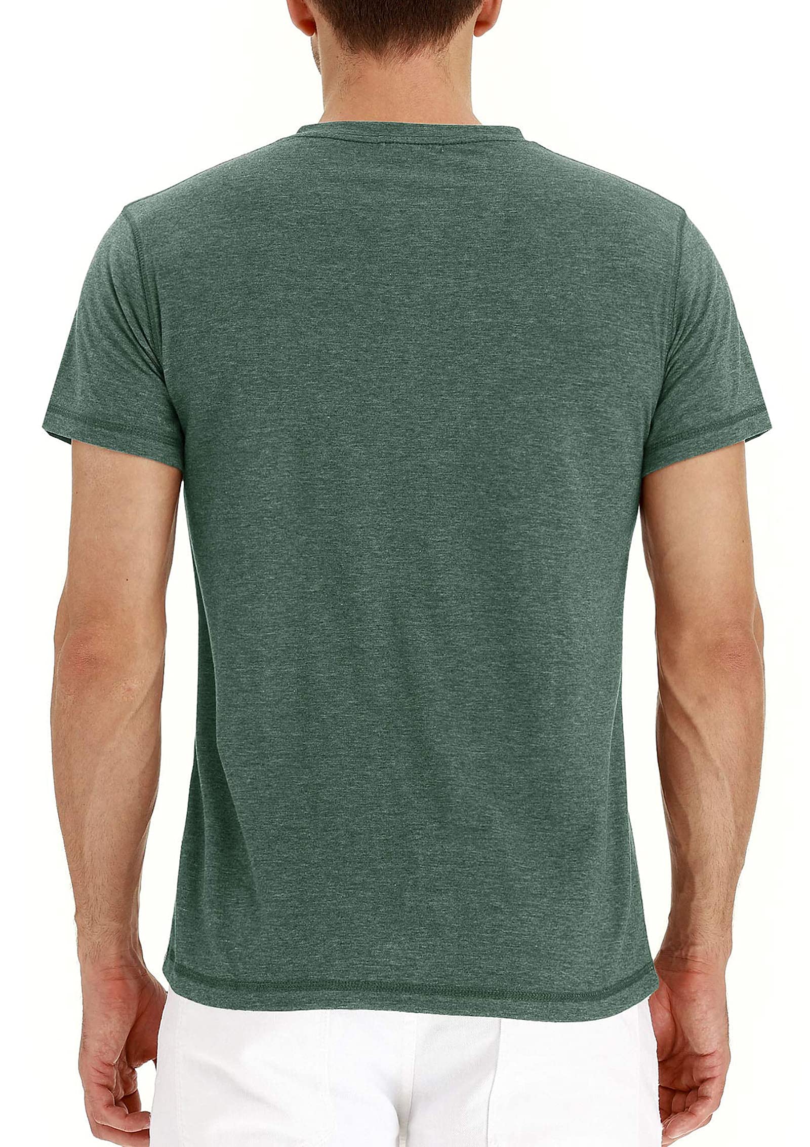 Men's Casual Henley T-Shirts - Basic Long & Short Sleeve Button Placket Shirts for Everyday Wear | Perfect for Work, Weekend Outings & Relaxation