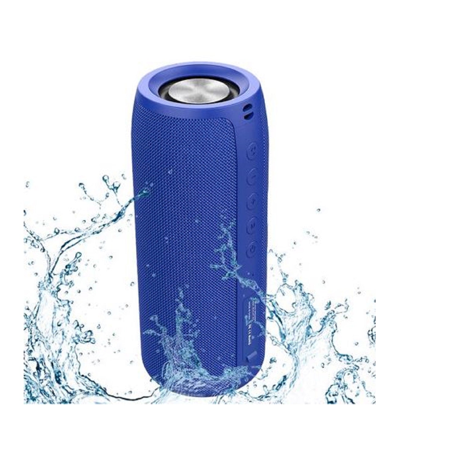 Aursear BL 37 Portable Bluetooth Speaker - Wireless Speaker with Loud Stereo Sound & Deep Bass, IPX5 Waterproof, 24H Playtime - Perfect for Outdoor, Beach, Pool Party & Travel (Blue)