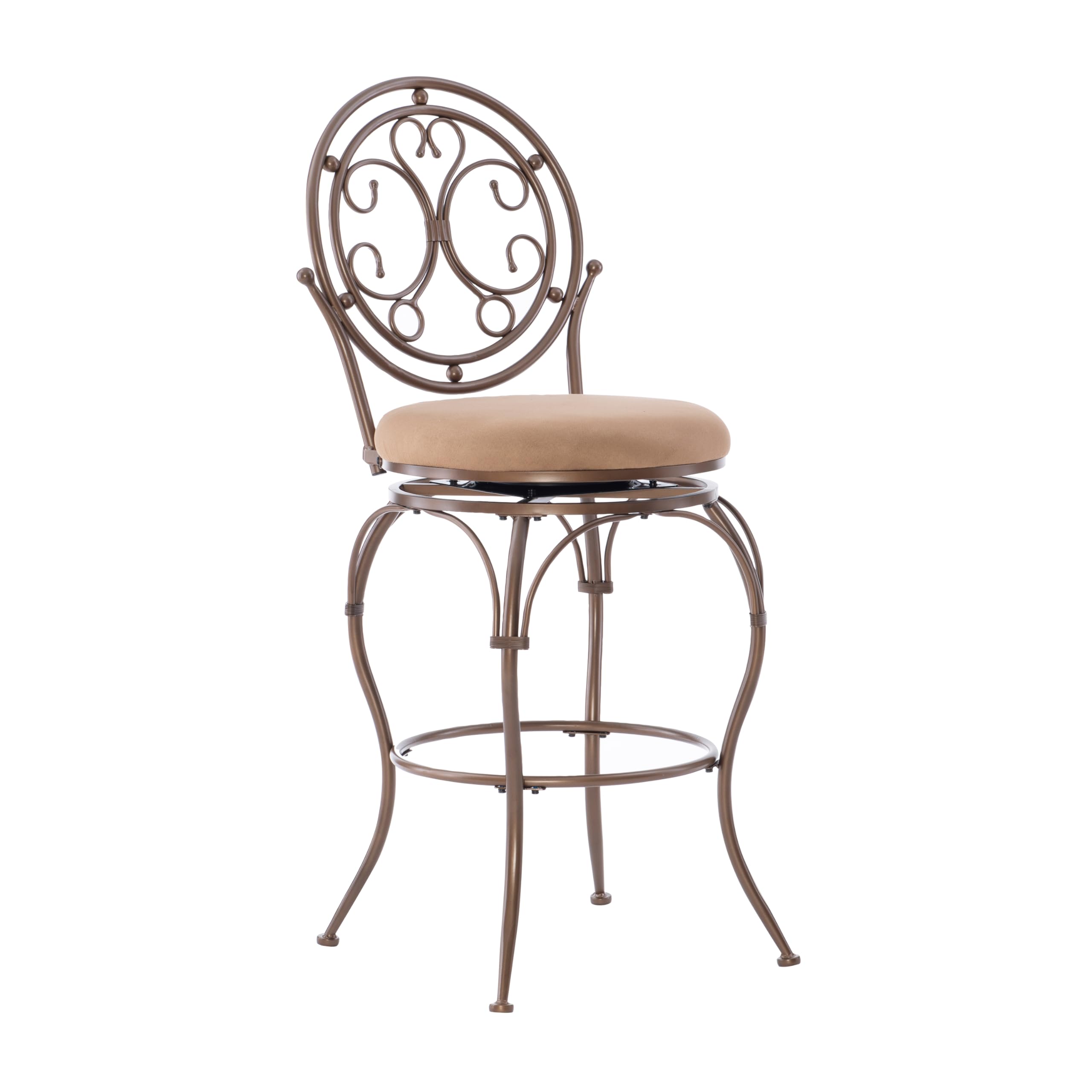 Powell Company Big and Tall Scroll Circle Back Barstool - 30