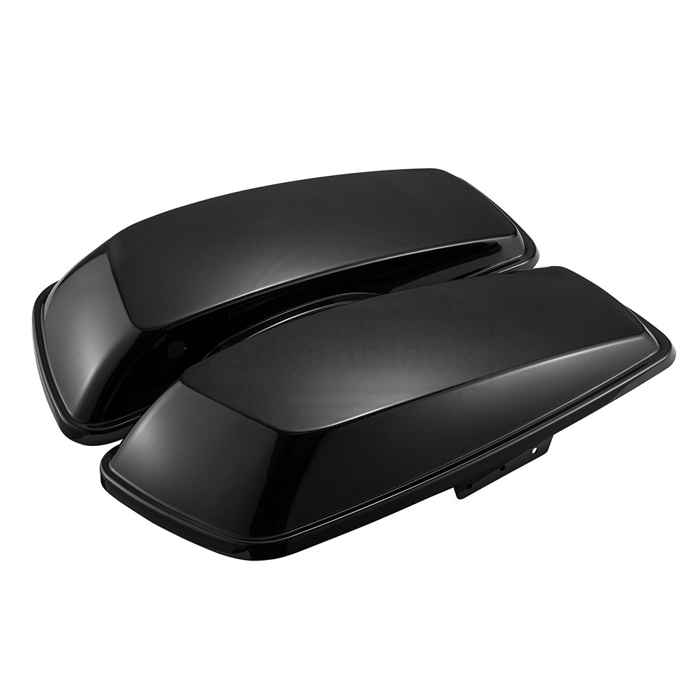 US Stock Motorcycle Saddlebag Lids for 2014+ Harley Touring FLH Models - Unpainted Replacement Parts | Perfect for Long-Distance Riding & Customization