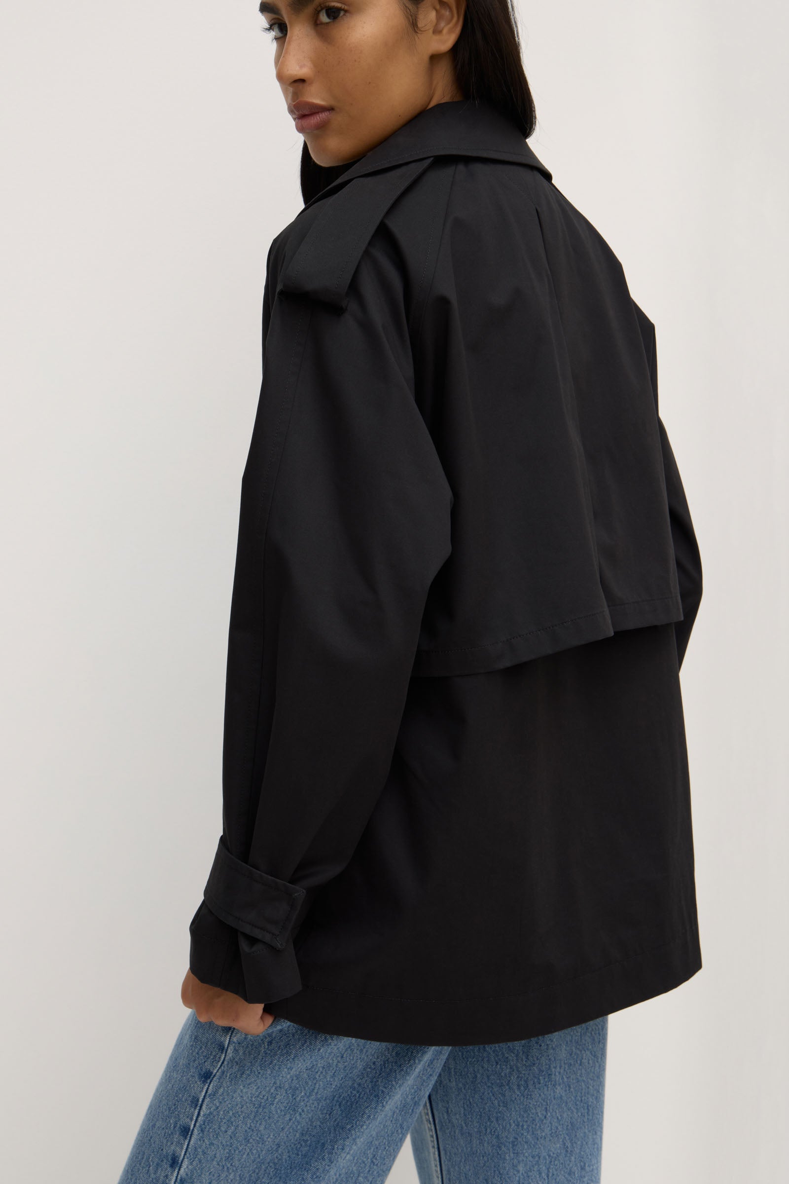 Arden Short Mac Jacket - Women's Lightweight Water-Resistant Trench Coat for Spring & Fall | Perfect for Work, Travel & Casual Outfits