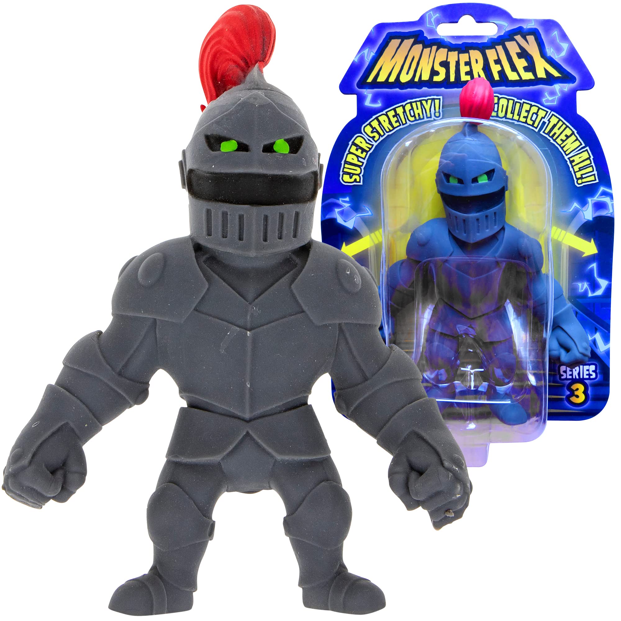 Monster Flex Stretchy Toys for Kids - 14 Unique Spooky Stretch Monsters Sensory Fidget Stress Relief Toys | Birthday Party Favors, Classroom Rewards & ADHD Anxiety Relief | Series 3 Ghost Knight Collectible