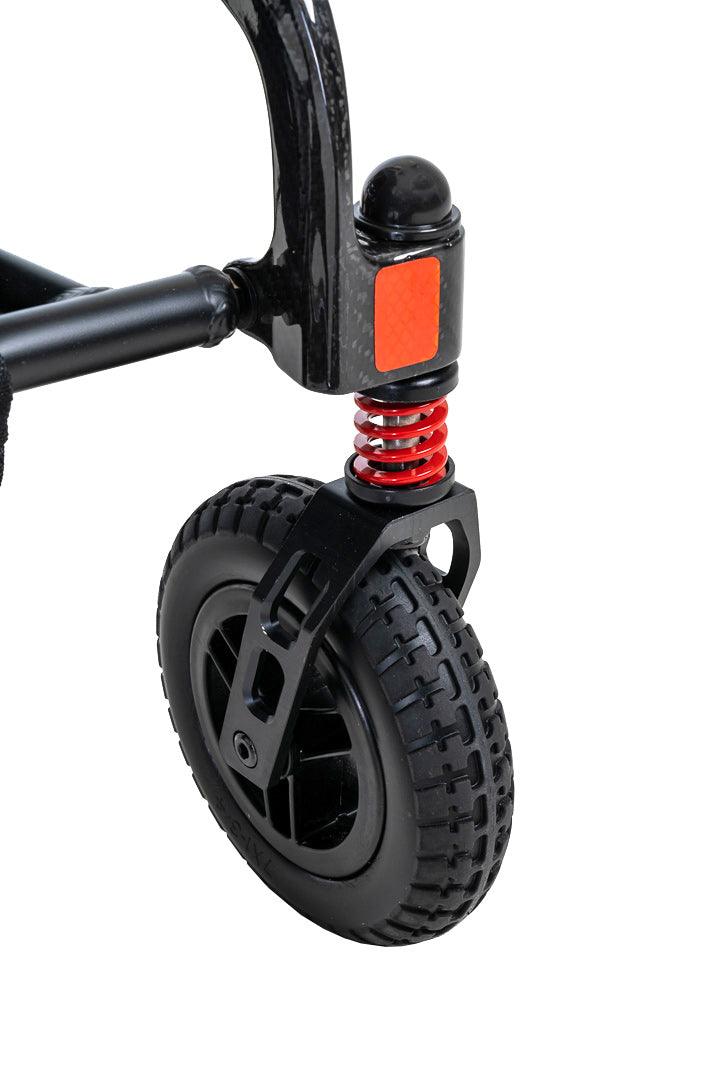 New Pride Mobility Jazzy Carbon Folding Lightweight Portable Power Wheelchair | 39 lbs Ultra-Light | Ideal for Travel, Shopping & Indoor/Outdoor Mobility