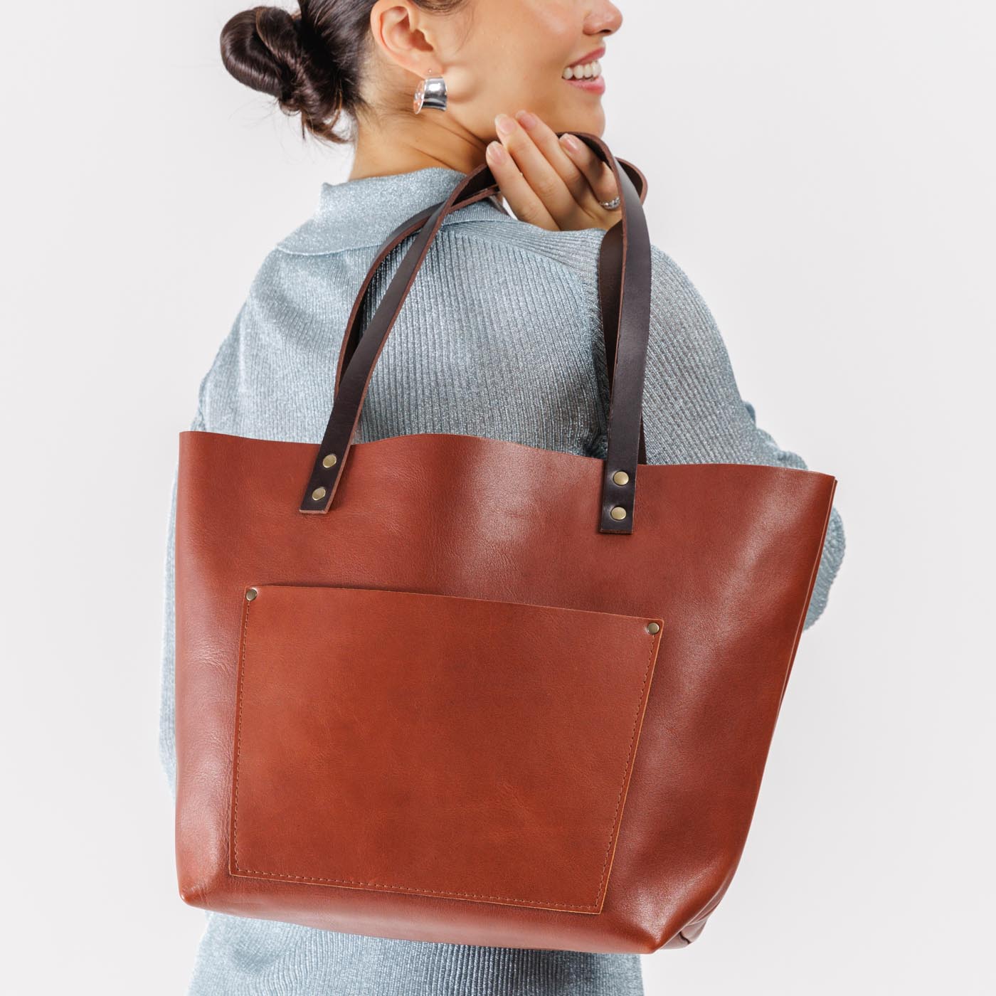 Almost Perfect' Genuine Leather Tote Bag - Limited Edition Handcrafted Women's Purse for Work, Travel & Everyday Use