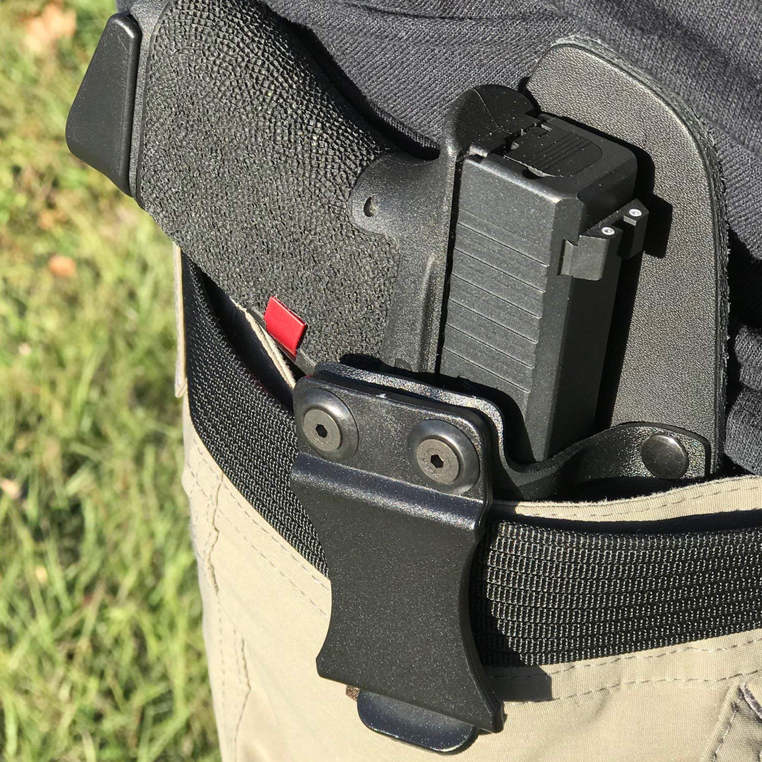 Stealth Black USA IWB Hybrid Concealed Carry Holster for Kimber Solo - Left Hand Draw | Comfortable & Secure Inside Waistband Holster for Everyday Carry (EDC), Concealed Weapon Protection, and Tactical Use