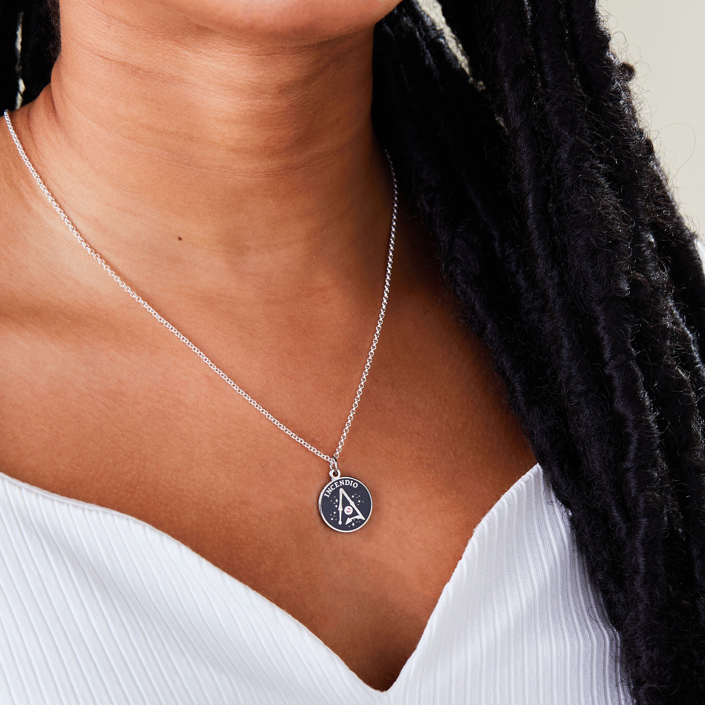Harry Potter™ 'Incendio' Spell Adjustable Necklace - Magical Jewelry for Fans, Cosplay & Gift Giving