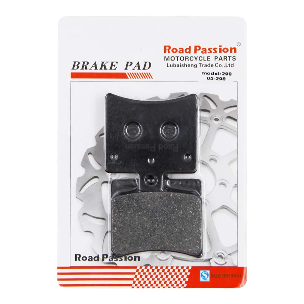 Road Passion Brake Pads for MALAGUTI Madison T125/150/R180/S250 99-03, Madison 125-3 06-09, F18 Warrior 125/150 00-03 - High-Performance Motorcycle Brake Pads for Smooth & Safe Riding - Perfect for City Commuting & Off-Road Adventures