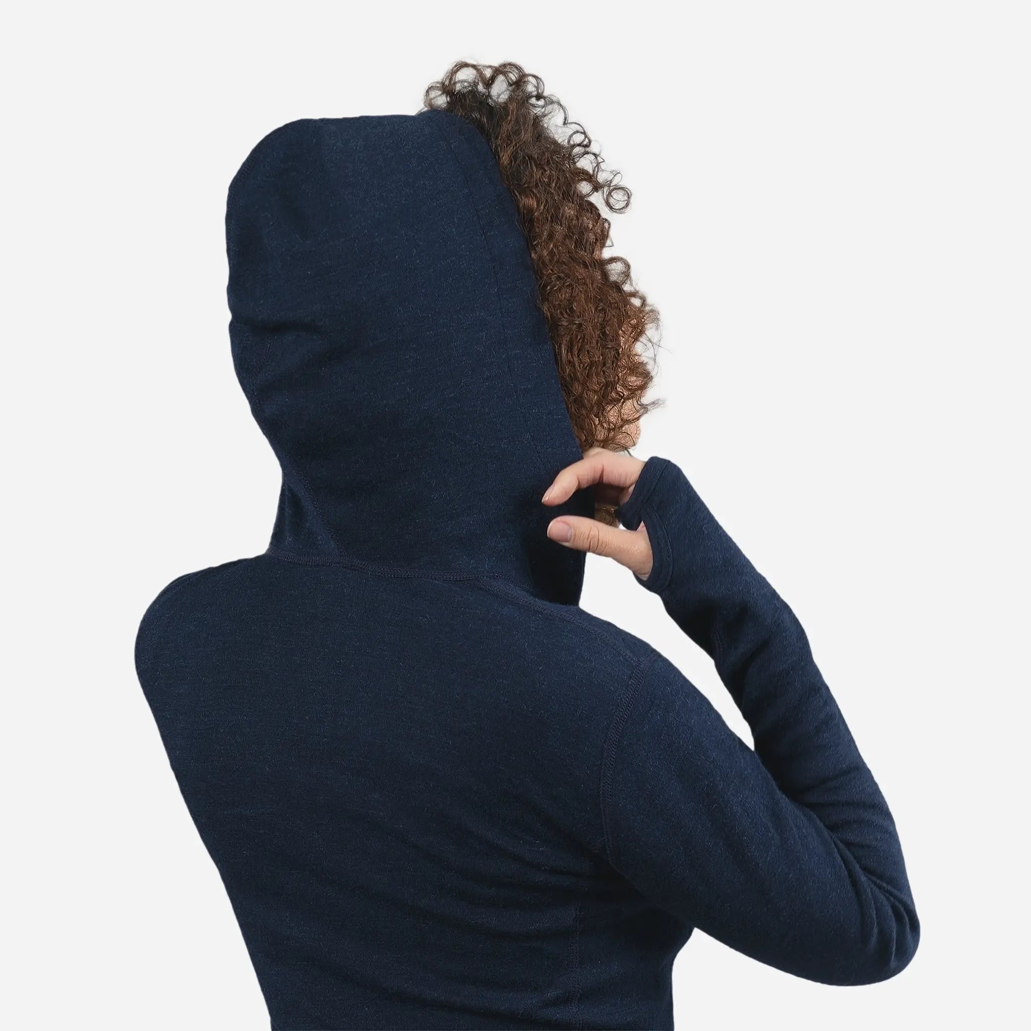 Women's Lightweight Alpaca Wool Hoodie - 300 GSM Half Zip Pullover for Outdoor Hiking & Casual Wear
