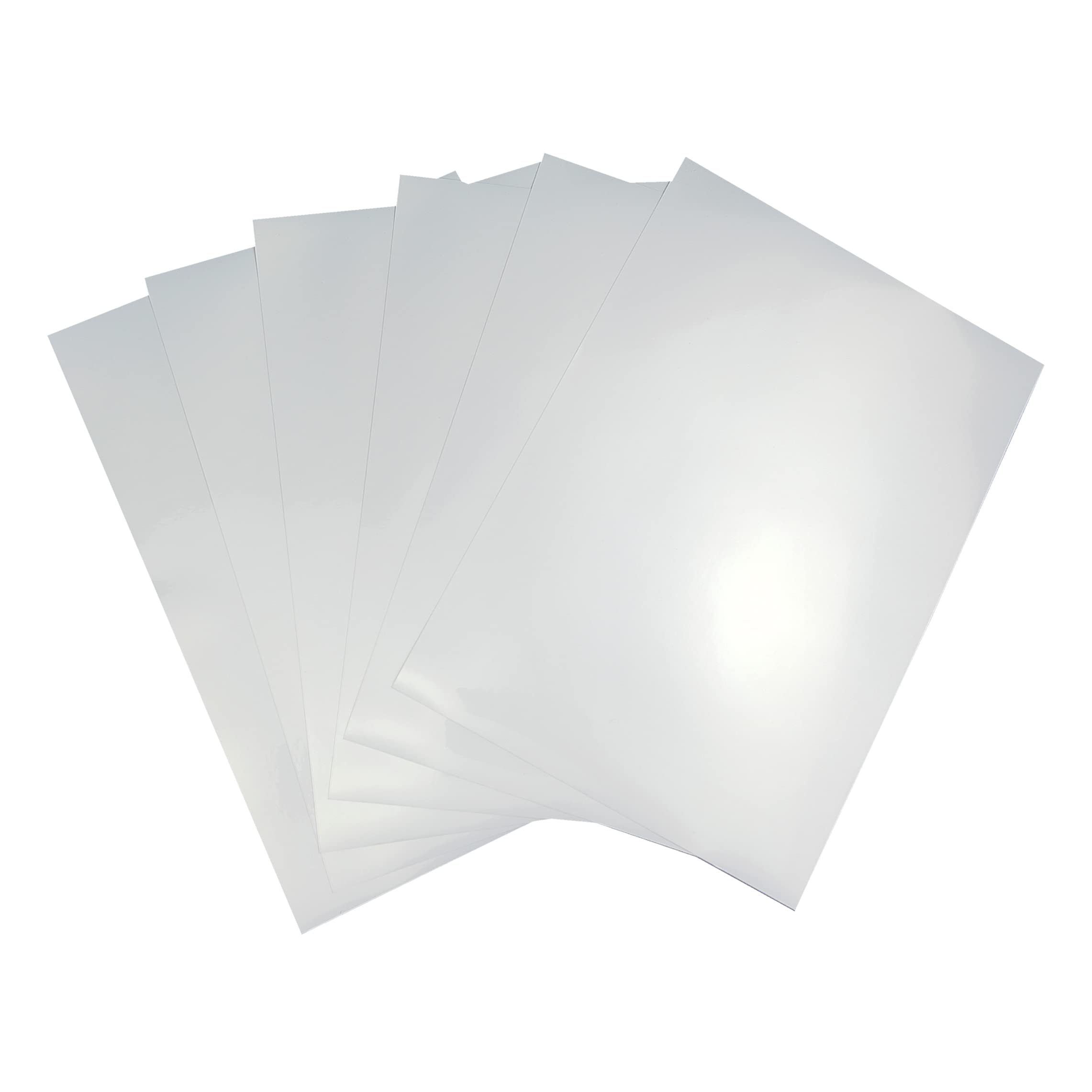 50 Sheets A4 Glossy Pearl White Printable Vinyl Sticker Paper (8.25