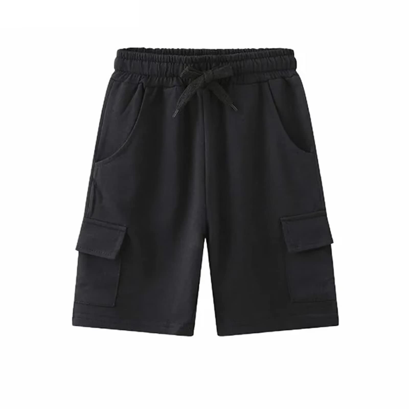 Gavena Boys Cargo Shorts for Toddlers - Adjustable Elastic Waist, Comfortable Jersey Fabric - Perfect for School, Play, and Outdoor Activities