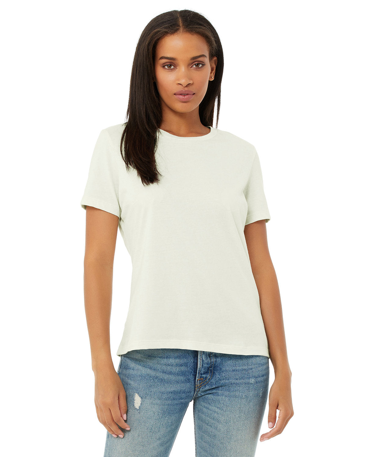 Bella + Canvas B6400 Women's Relaxed Fit Jersey Short Sleeve T-Shirt - Soft Cotton Tee for Casual Wear, Workout & Everyday Comfort