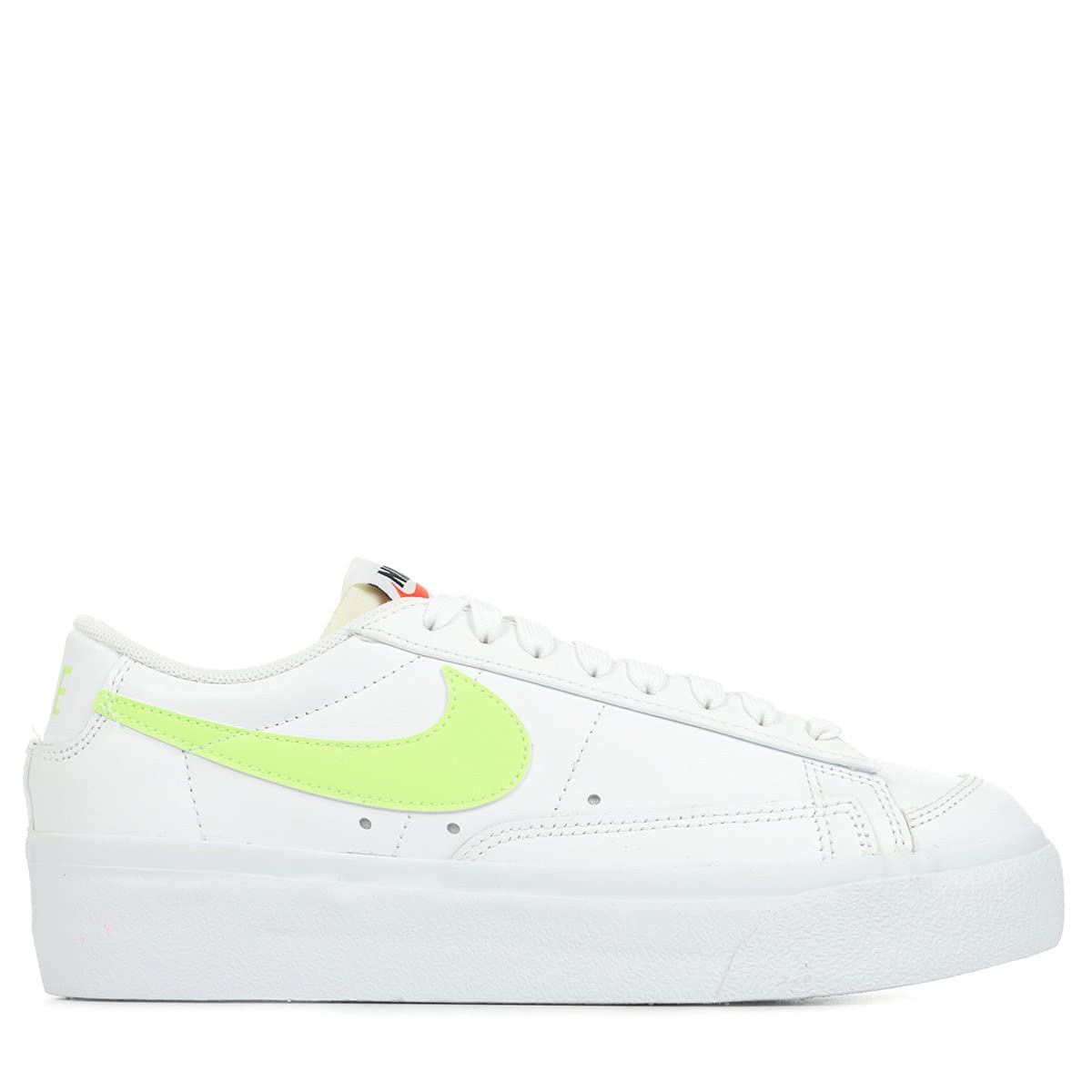 Nike Women's Blazer Low Platform Sneakers DJ0292-102 in Lemon Twist - Size 8.5W - Casual Streetwear & Fashion Shoes for Everyday Wear
