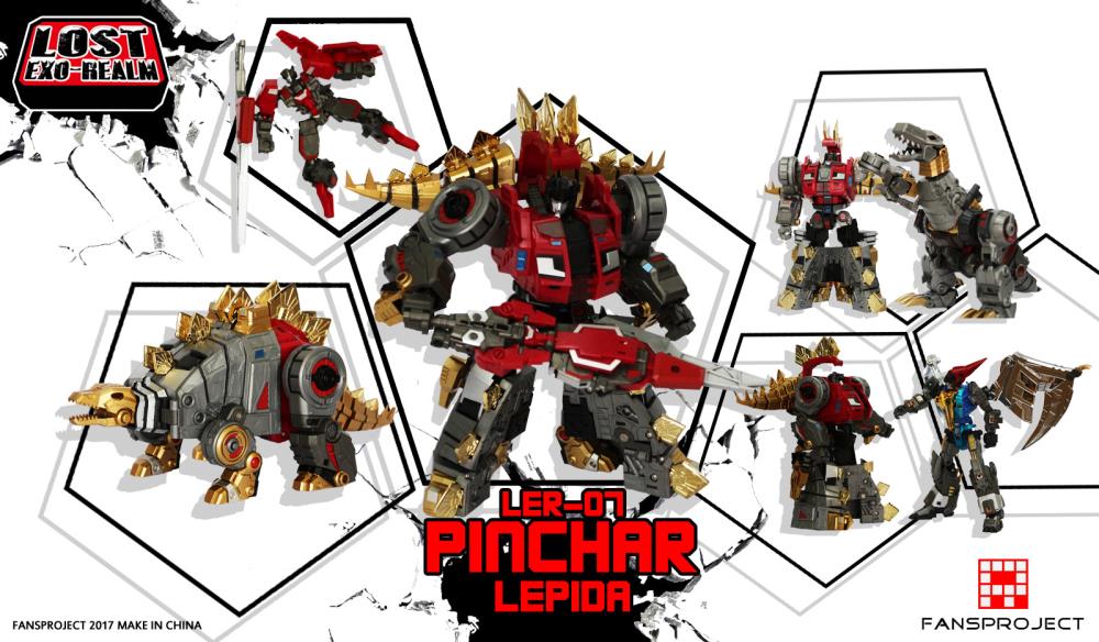 Fansproject Lost Exo Realm LER-07 Pinchar Collectible Action Figure - High-Quality Articulated Robot Toy for Display & Play | Perfect for Anime Fans & Collectors