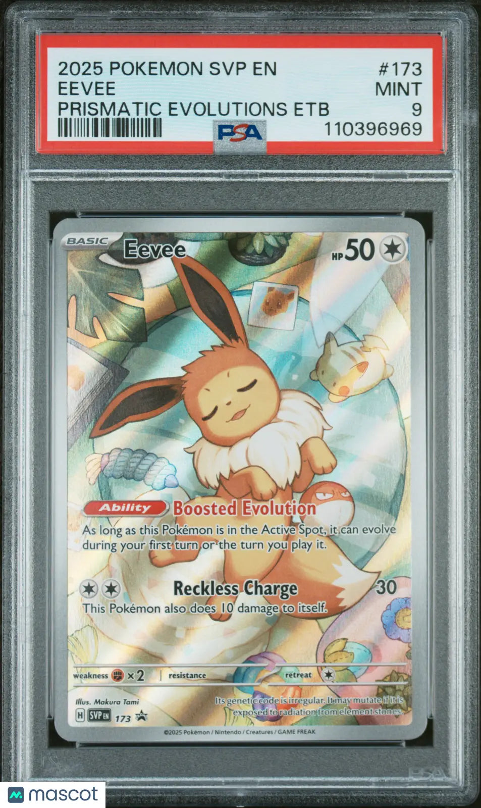 2025 Pokemon SVP Eevee Prismatic Evolutions Elite Trainer Box (ETB) with PSA 9 #173 Promo Card - Collector's Edition for Trading Card Game (TCG) Battles & Display