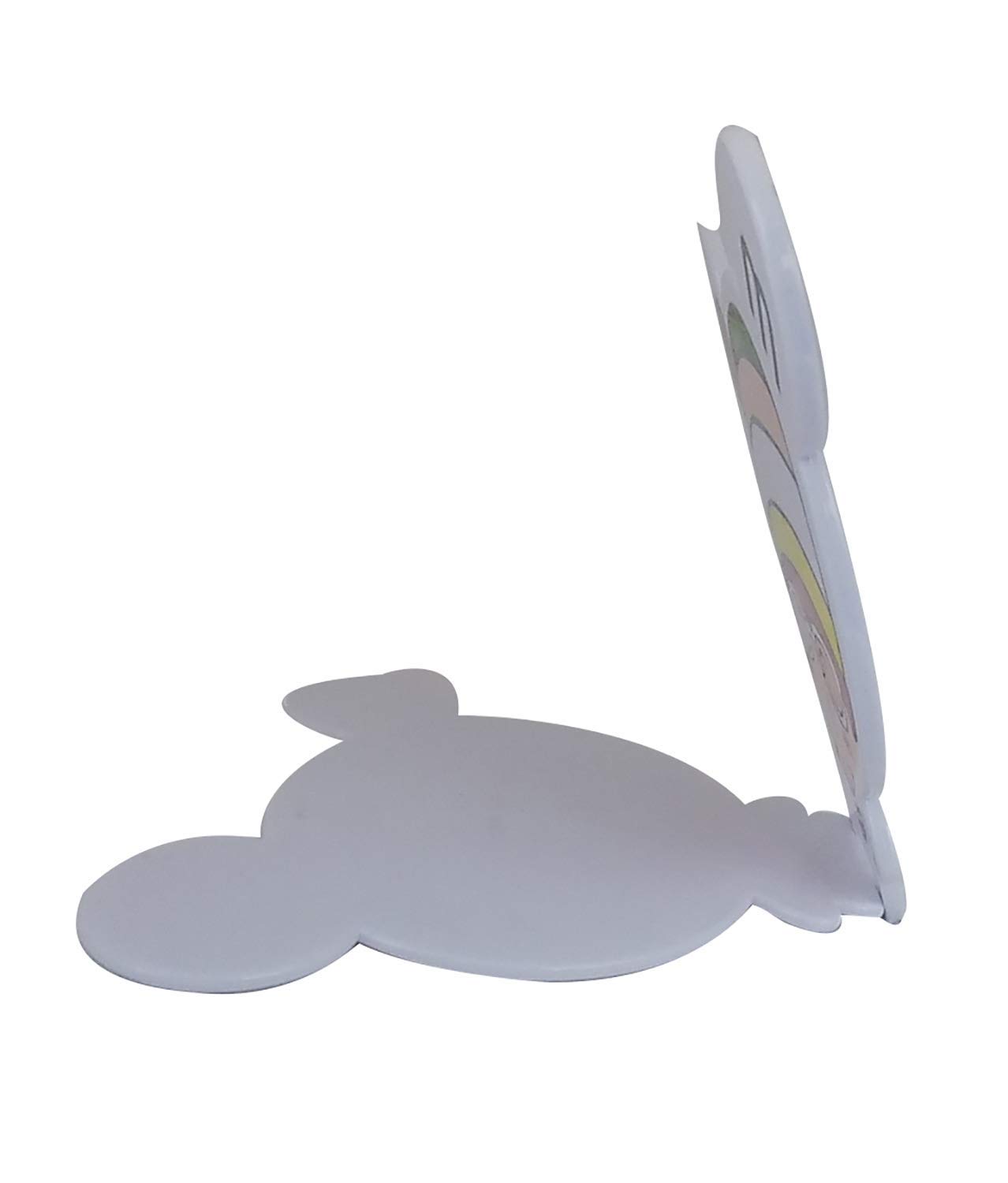 PELO Hand Mirror - Double Sided Cosmetic Makeup Mirror for Women | Black Portable Pocket Mirror | Perfect for Travel, Home & Professional Makeup Application (Medium, Pack of 1)