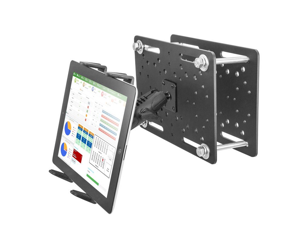 ARKON Heavy-Duty 5-Inch Forklift Tablet Mount - Secure & Adjustable Holder for iPad, Samsung, and More - Perfect for Warehouse, Logistics, and Industrial Use