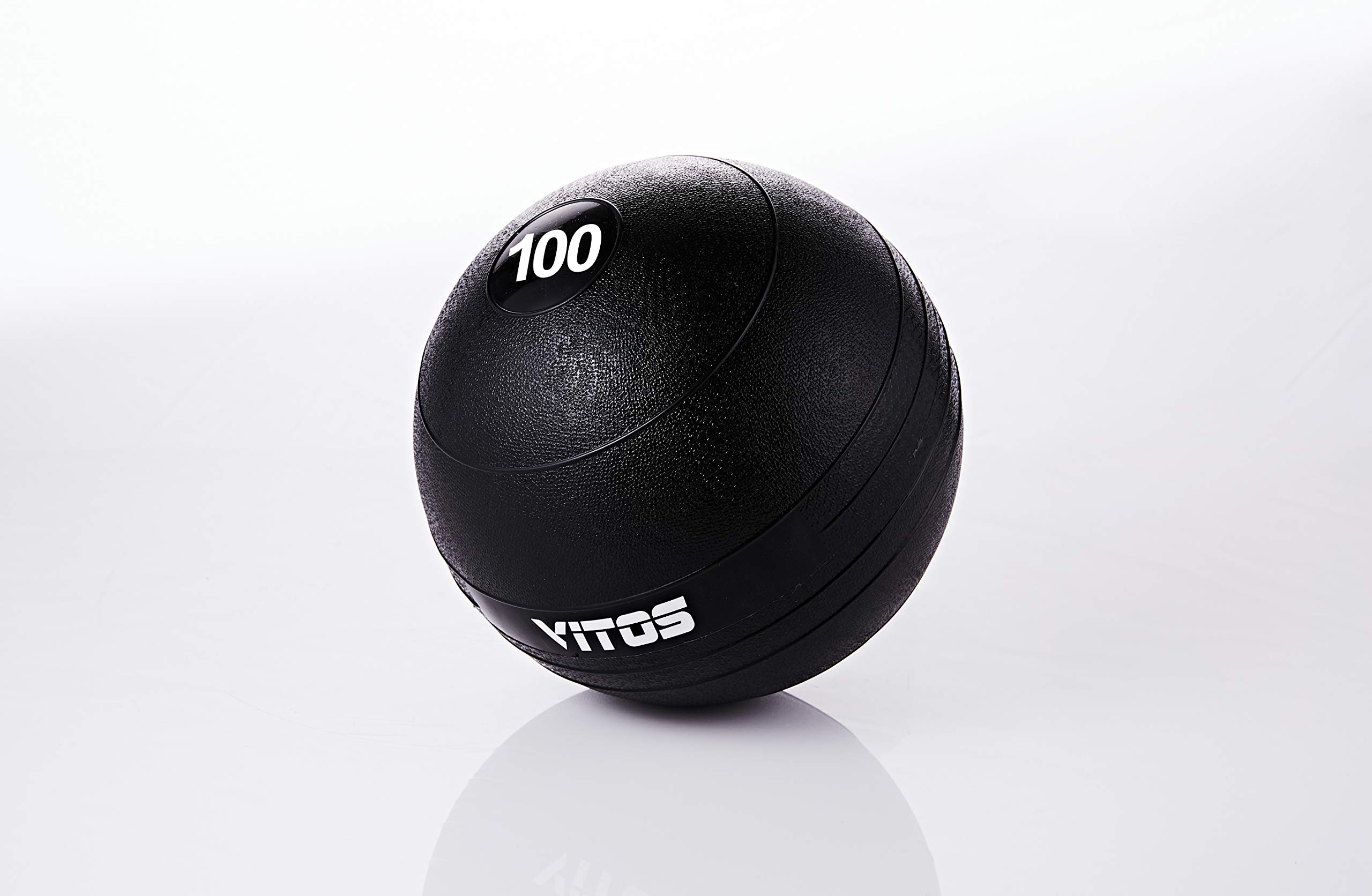 Vitos Fitness 10-100lbs Slam Medicine Ball - Durable Weighted Gym Equipment for Strength Training, CrossFit, Core Workouts, Squats & Lunges | Perfect for Home Gym, Cross Training, HIIT Workouts & Functional Fitness