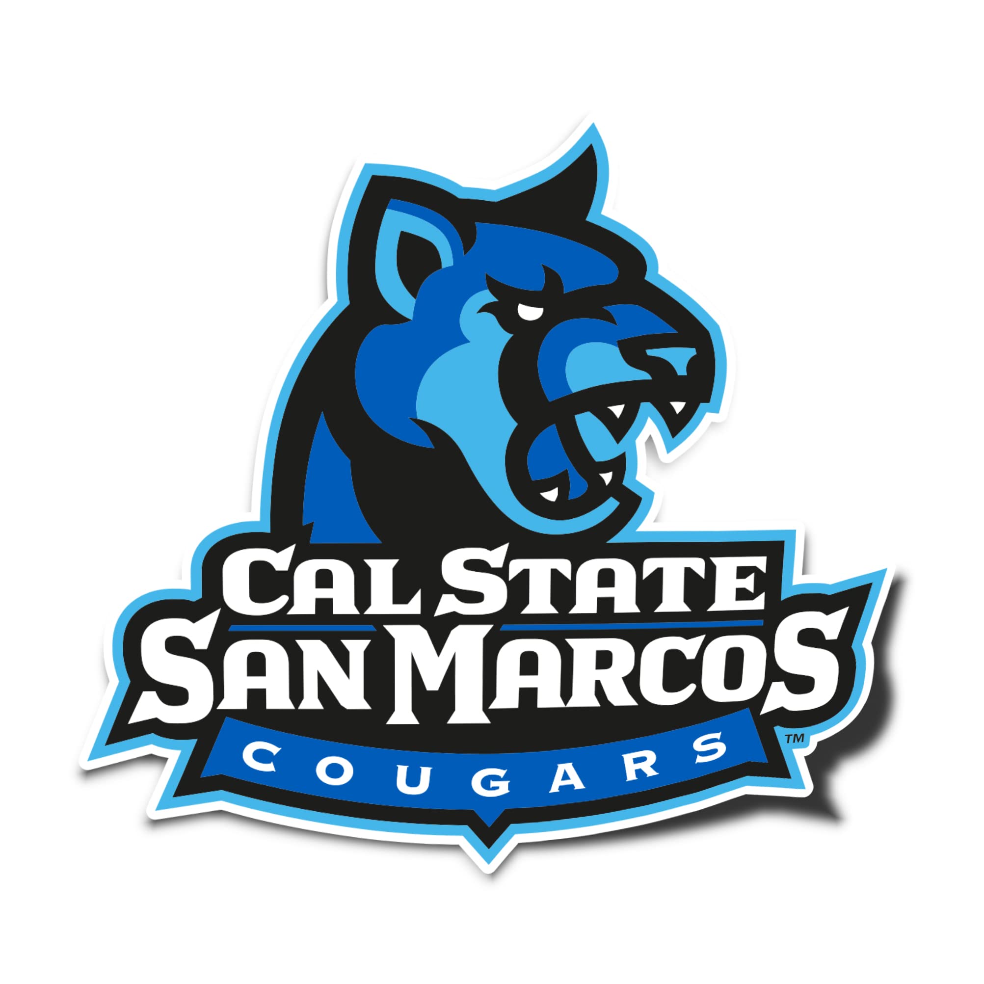 CSUSM Desert Cactus Vinyl Decal Sticker - California Cougars College Pride Decal for Laptop, Water Bottle, Car & Scrapbook - Perfect for Students, Alumni & Fans (IND 00016)