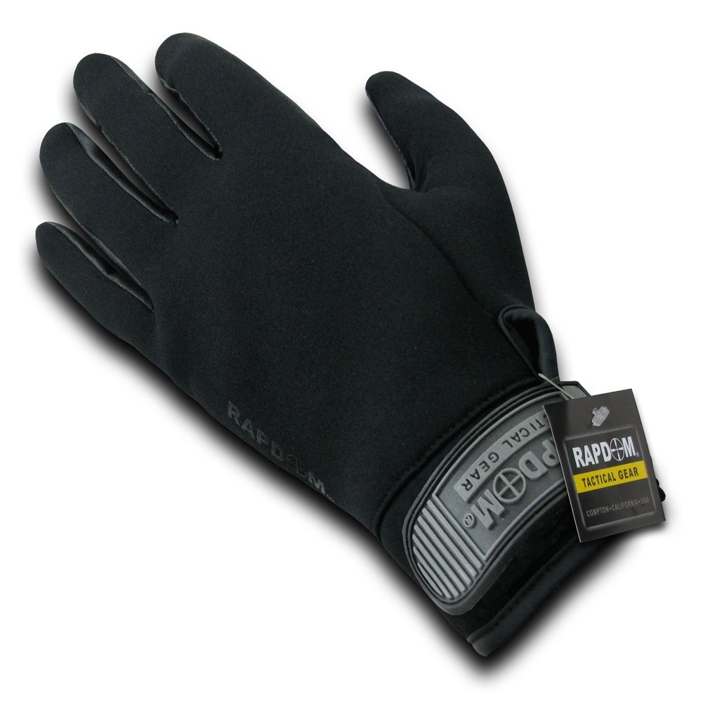 RAPDOM Tactical Neoprene Patrol Gloves - Military & Police Duty Gloves for Shooting, Hunting, Motorcycling & Outdoor Activities