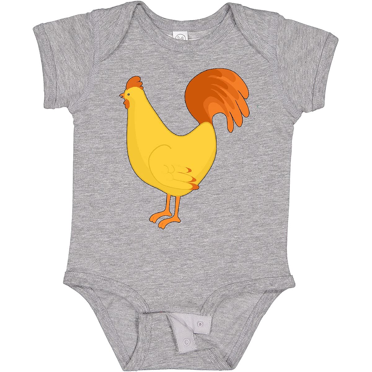 Inktastic Adorable Yellow Chicken Baby Bodysuit - Soft Cotton Onesie for Newborns & Infants - Perfect for Playtime, Photo Shoots & Everyday Wear