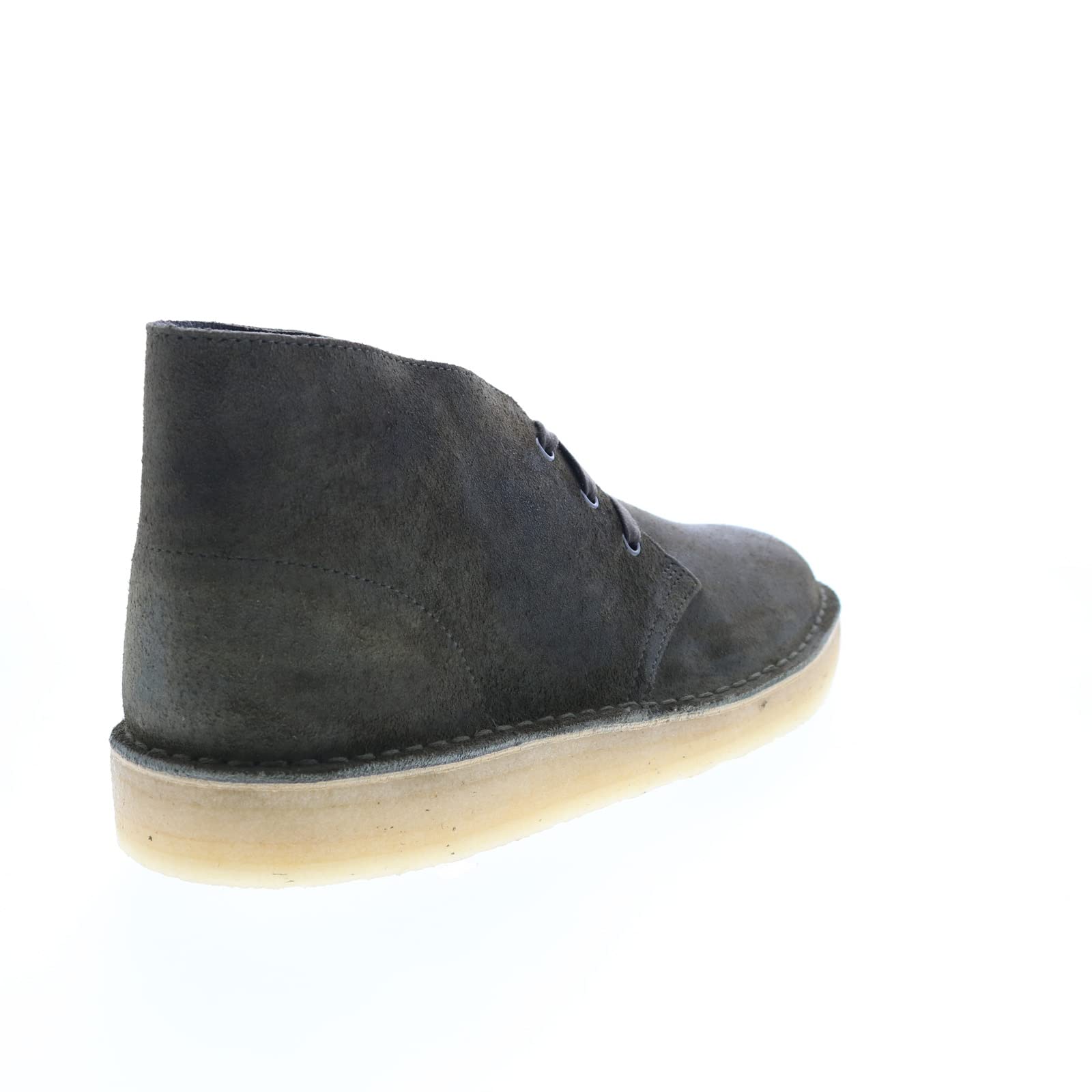 Clarks Men's Desert Coal Green Leather Desert Boots - Size 12 | Comfortable Casual Shoes for Outdoor Walking, Travel & Everyday Wear
